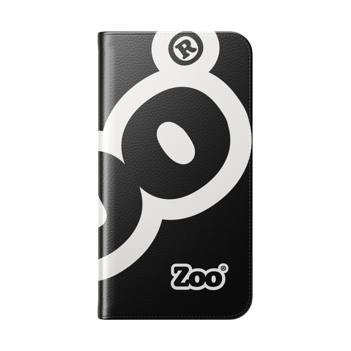 Zoo® Black Flip Case - Phone Wallet with Card Holder