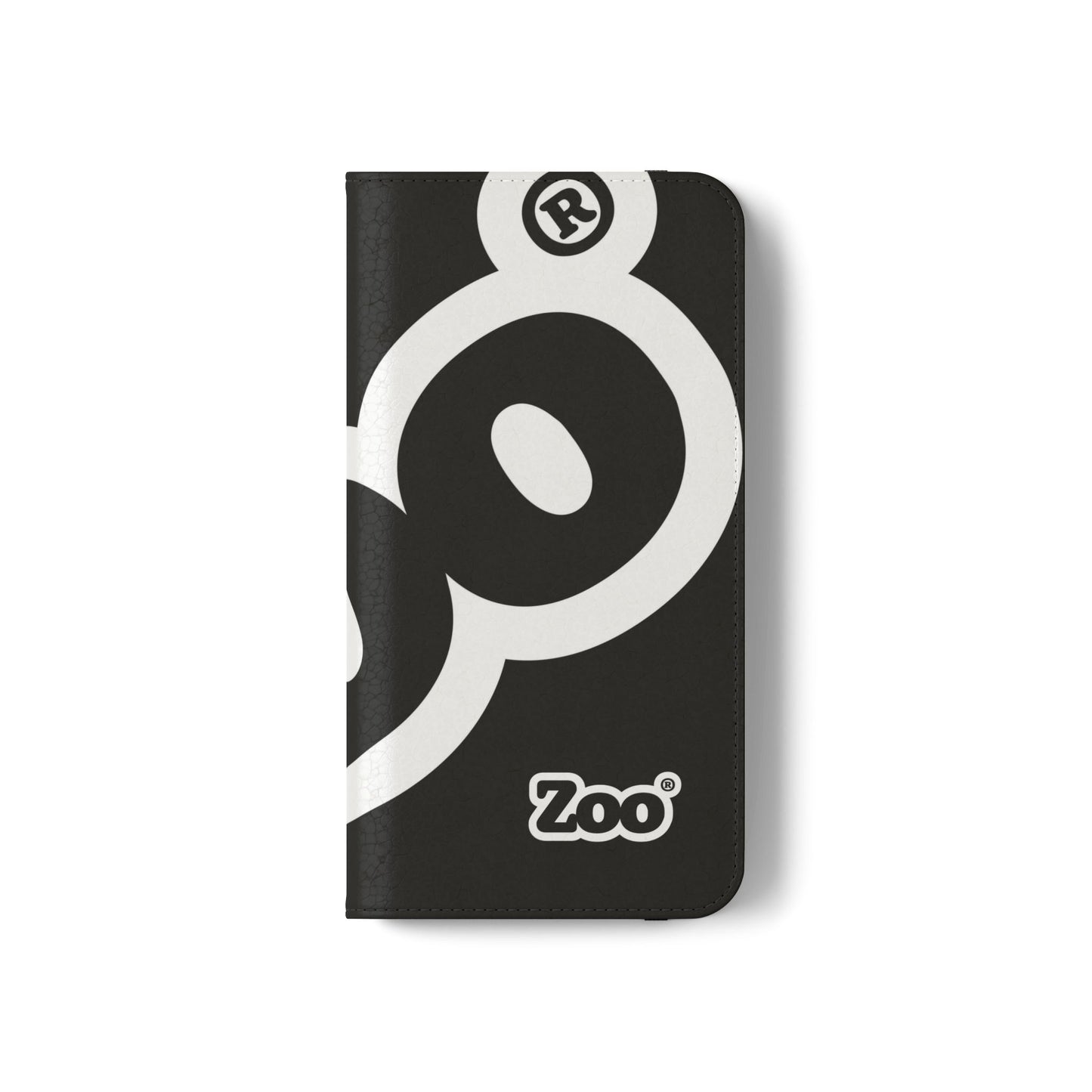 Zoo® Black Flip Case - Phone Wallet with Card Holder
