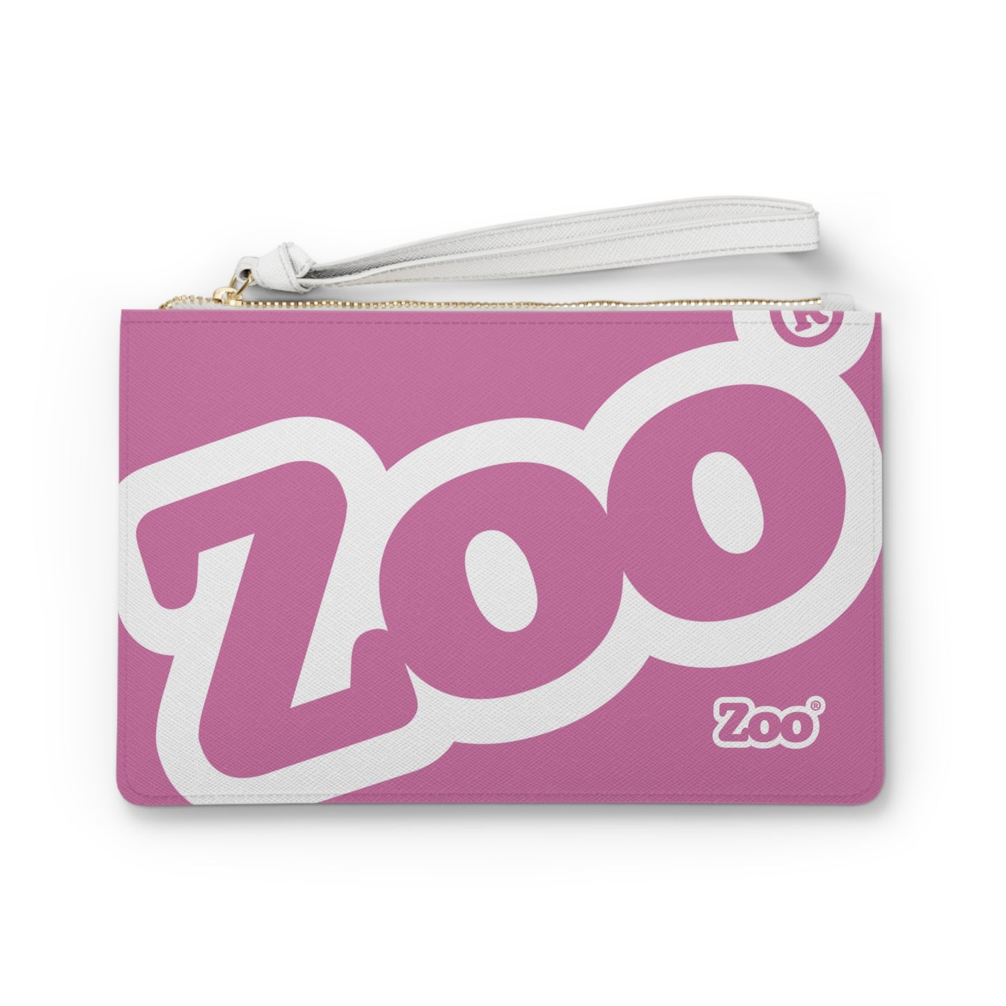Zoo® Light Pink with White Clutch Bag
