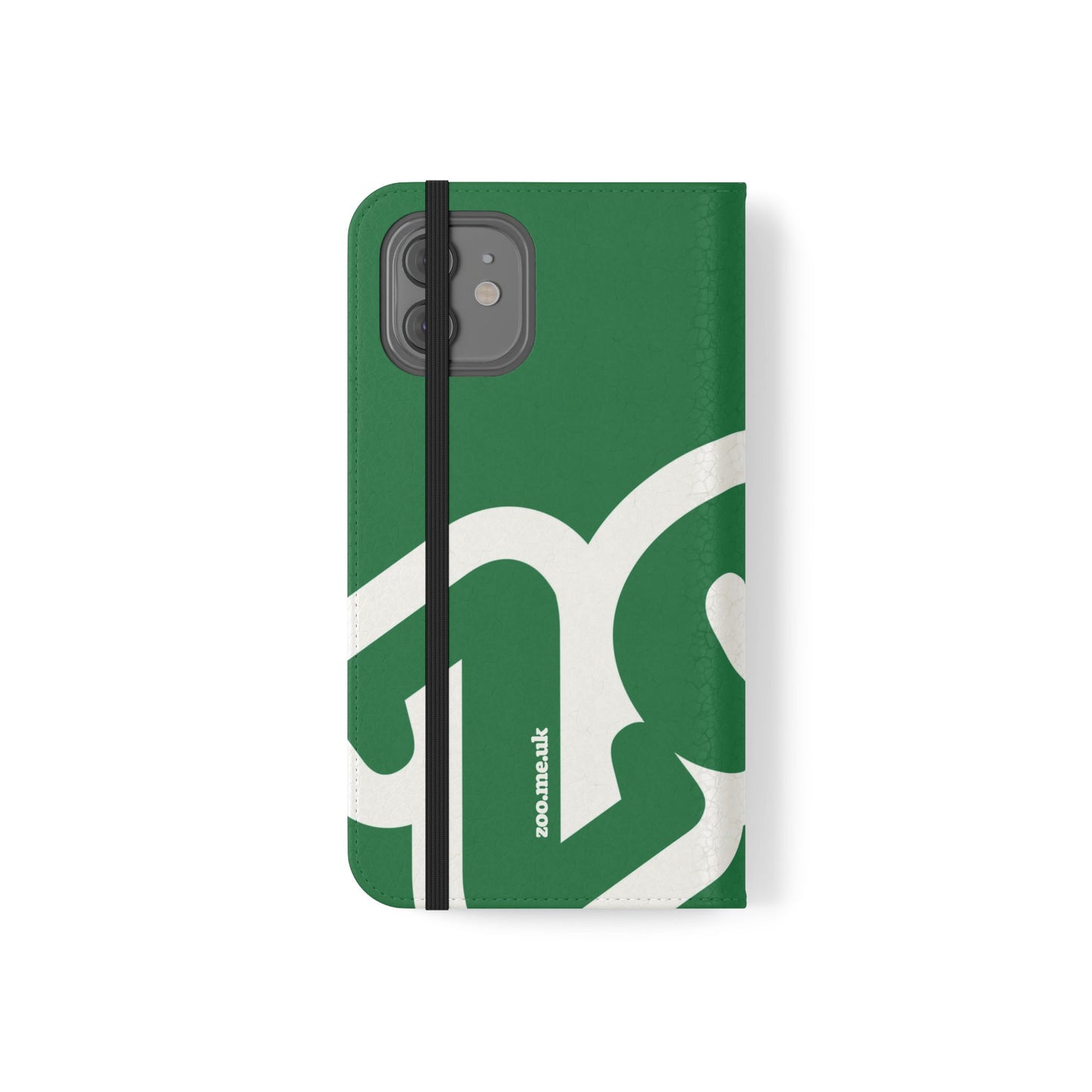 Zoo® Dark Green Flip Case - Phone Wallet with Card Holder