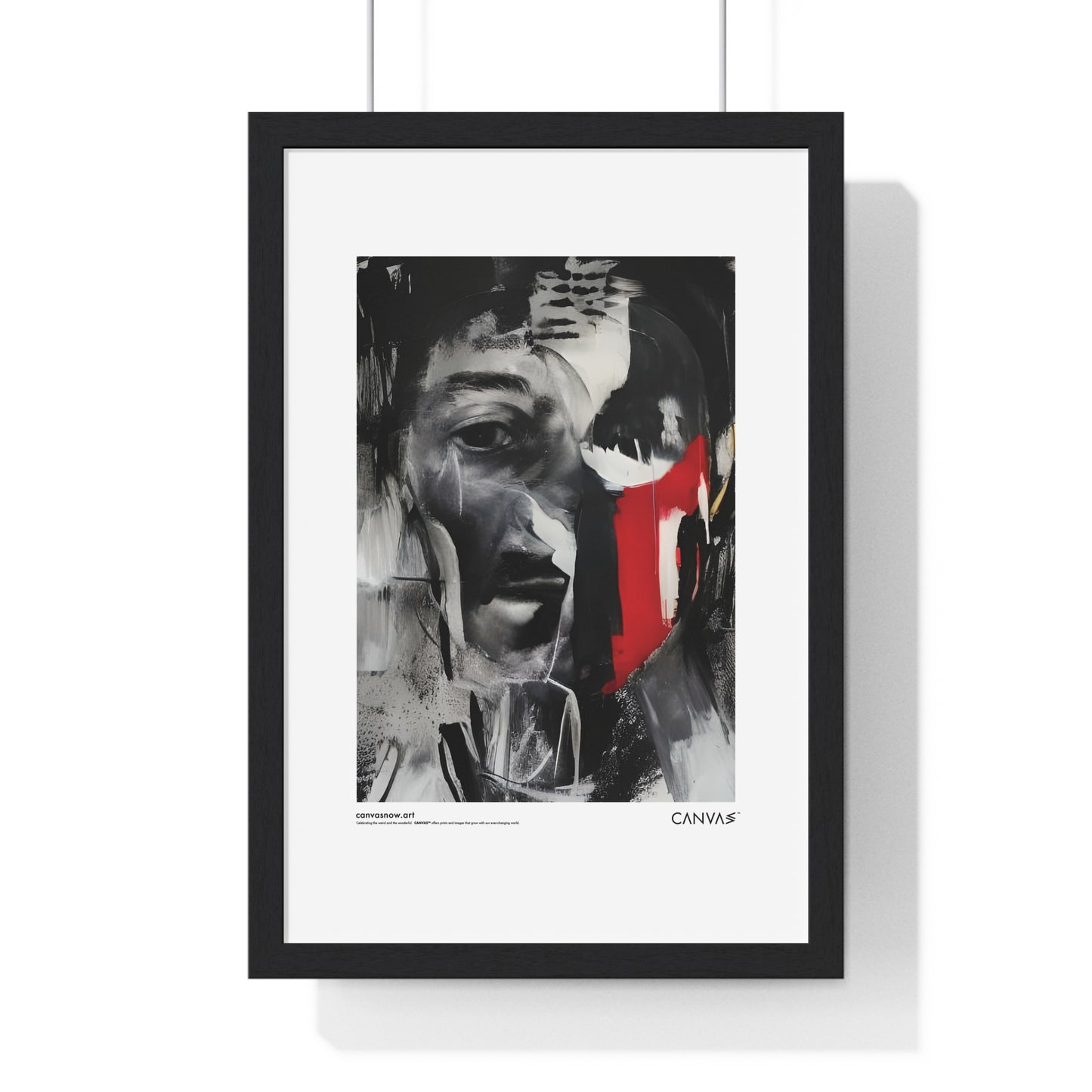 CANVAS™ MAN-BLUR Portrait Framed Poster