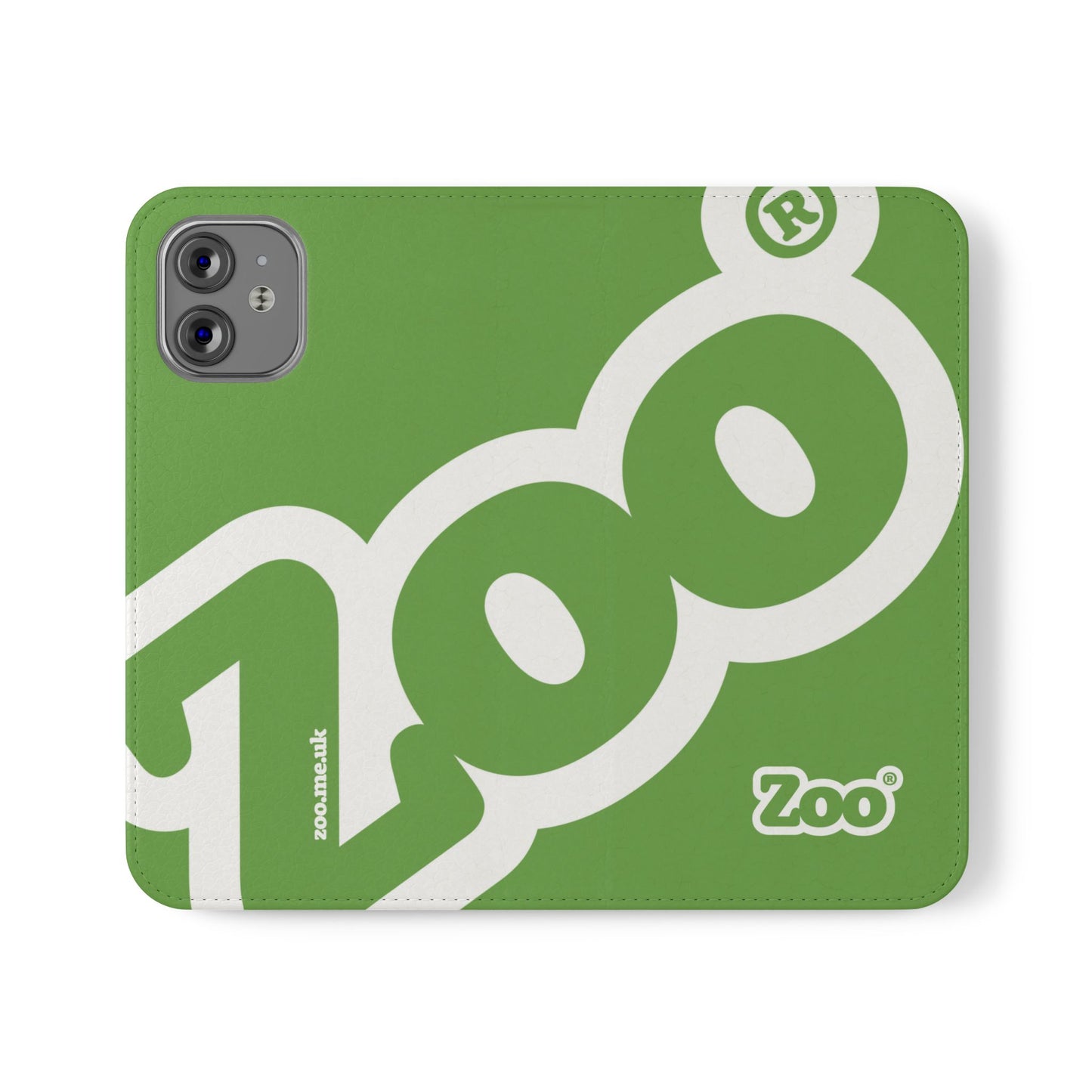 Zoo® Light Green Flip Case - Phone Wallet with Card Holder