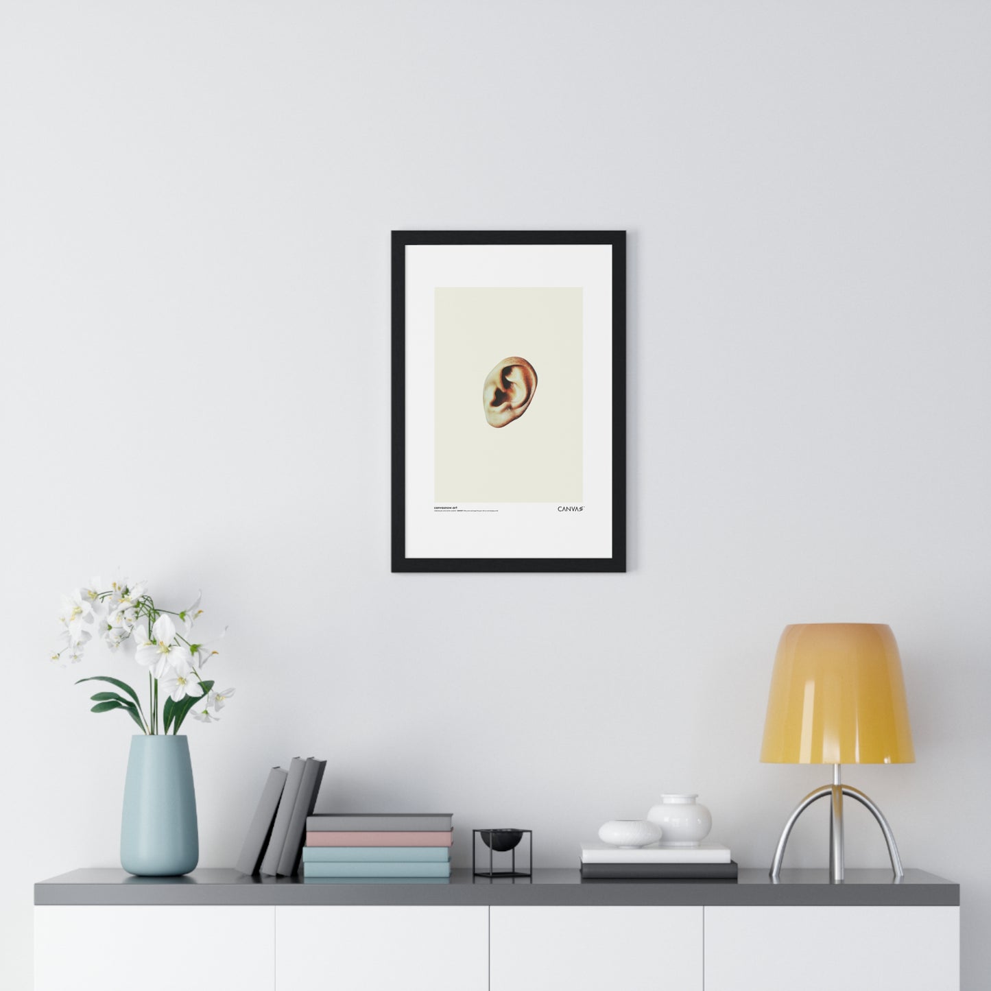 CANVAS™ MISSING-EAR Portrait Framed Poster