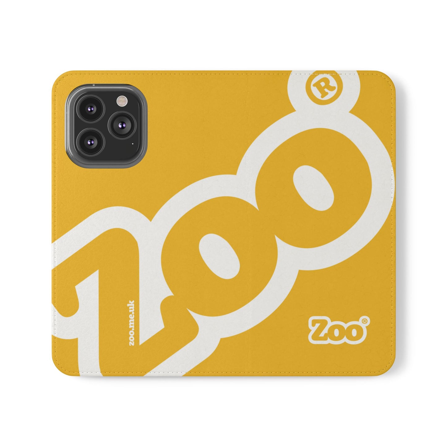 Zoo® Yellow Flip Case - Phone Wallet with Card Holder