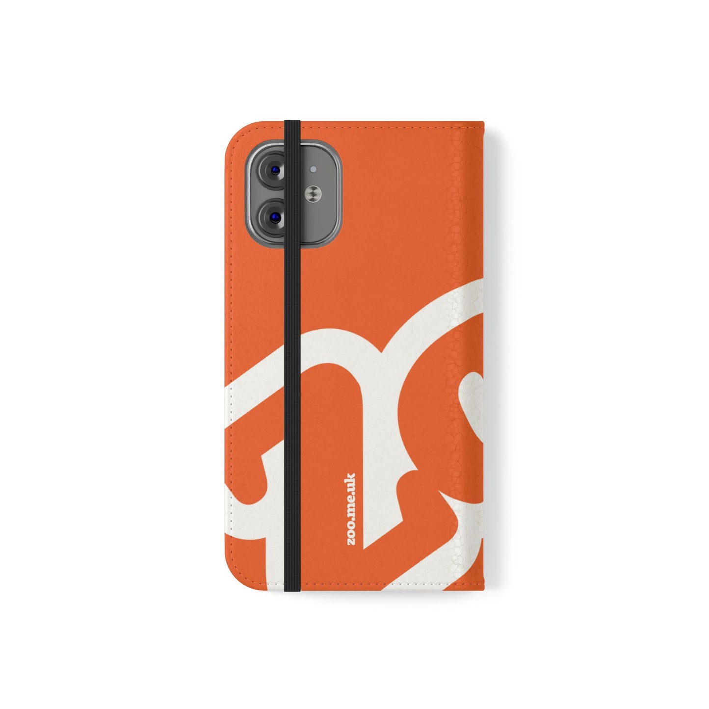 Zoo® Orange Flip Case - Phone Wallet with Card Holder