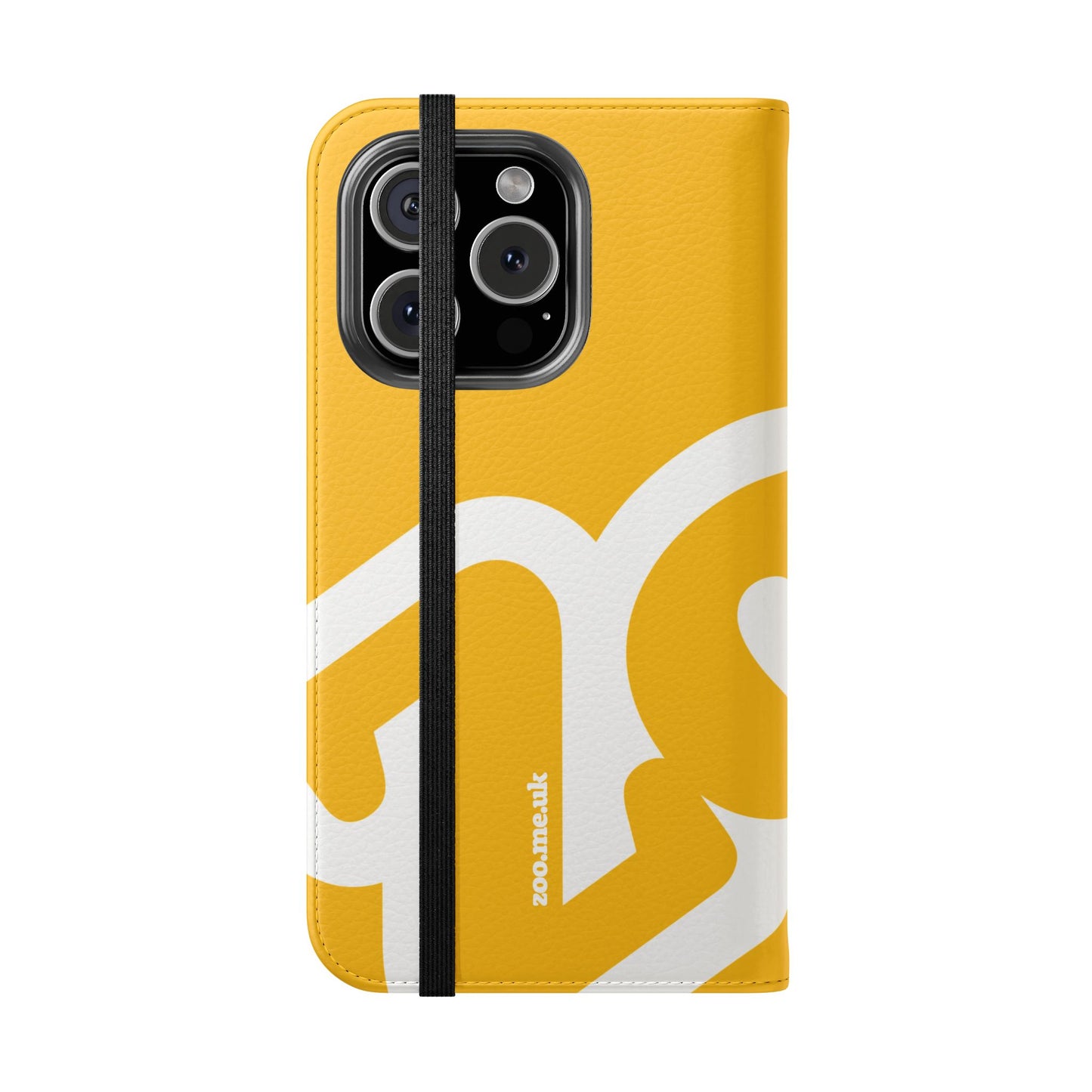 Zoo® Yellow Flip Case - Phone Wallet with Card Holder