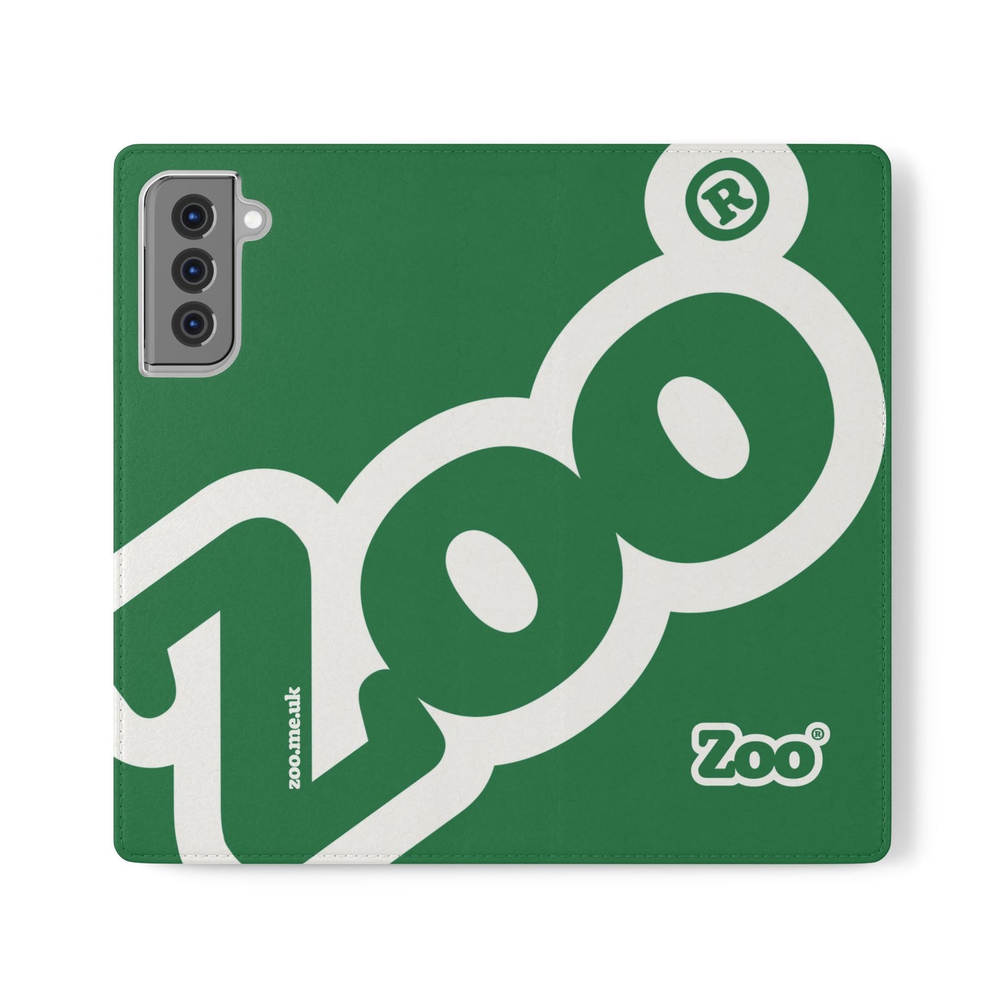Zoo® Dark Green Flip Case - Phone Wallet with Card Holder