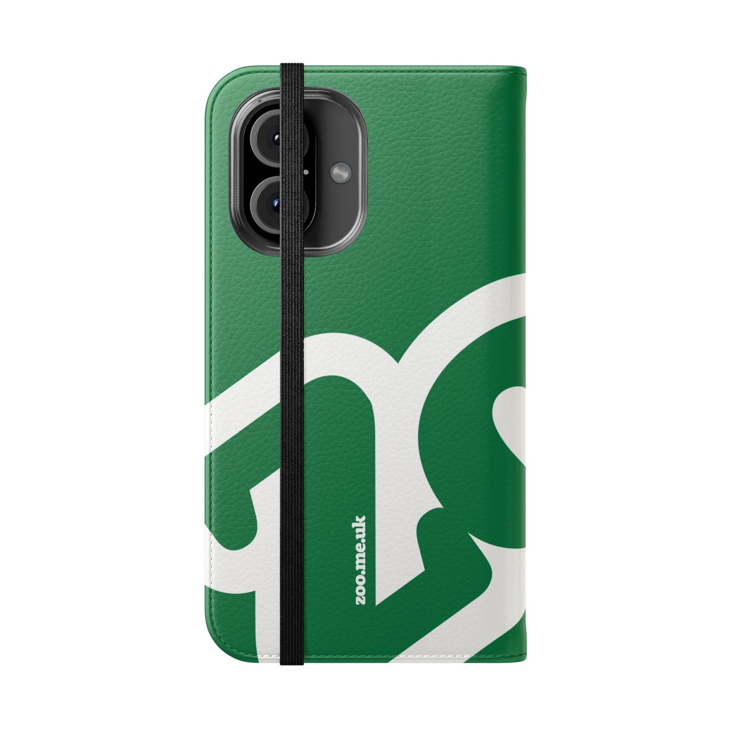 Zoo® Dark Green Flip Case - Phone Wallet with Card Holder