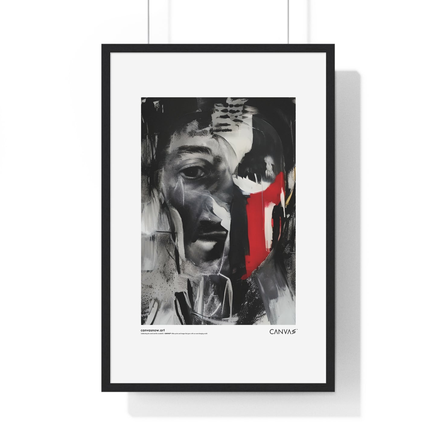 CANVAS™ MAN-BLUR Portrait Framed Poster