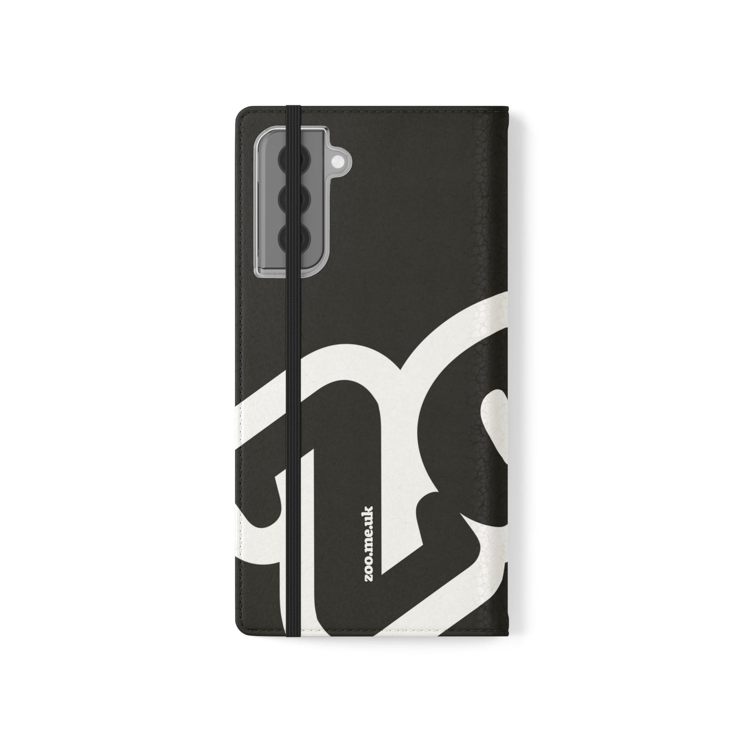 Zoo® Black Flip Case - Phone Wallet with Card Holder