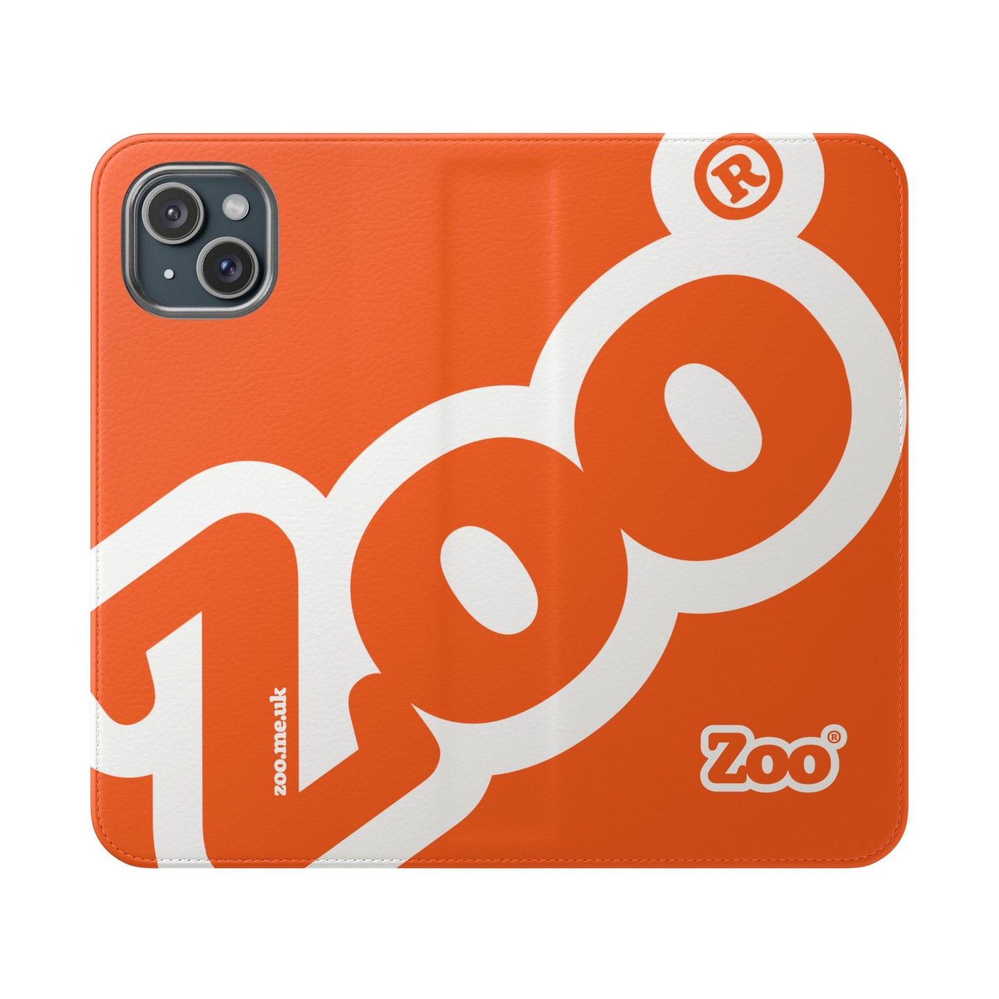 Zoo® Orange Flip Case - Phone Wallet with Card Holder