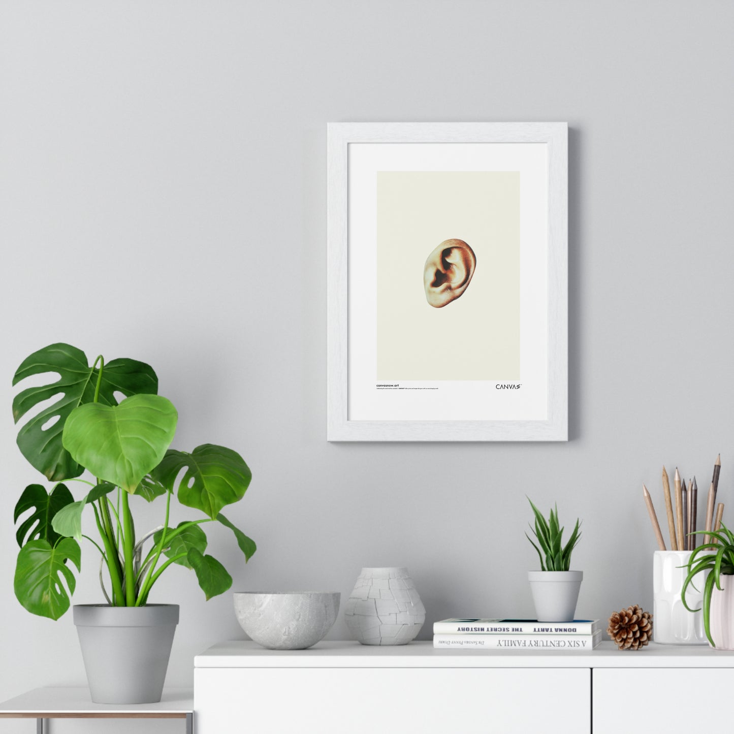 CANVAS™ MISSING-EAR Portrait Framed Poster