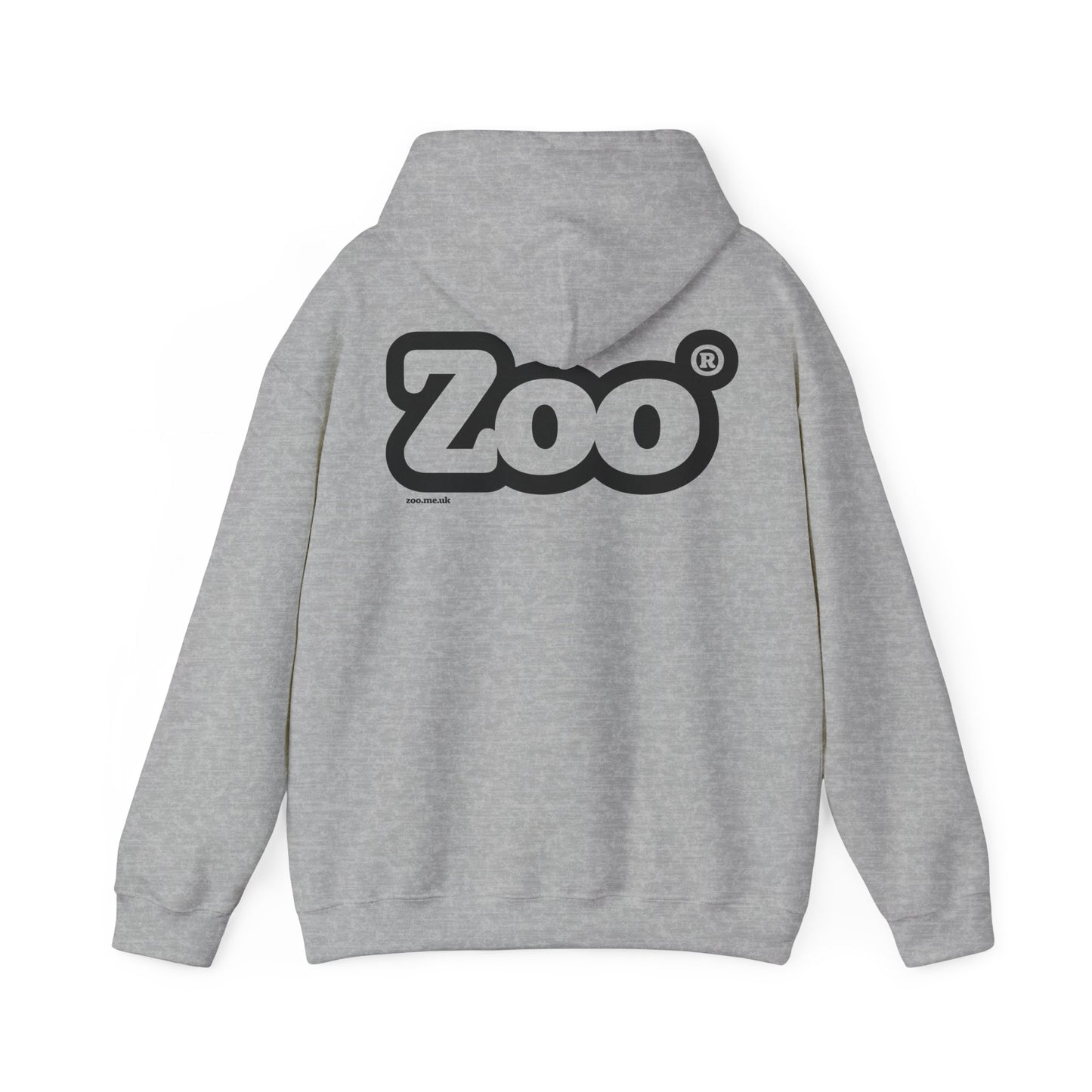 Zoo® Black Logo on Grey - Unisex Heavy Blend™ Hoodie