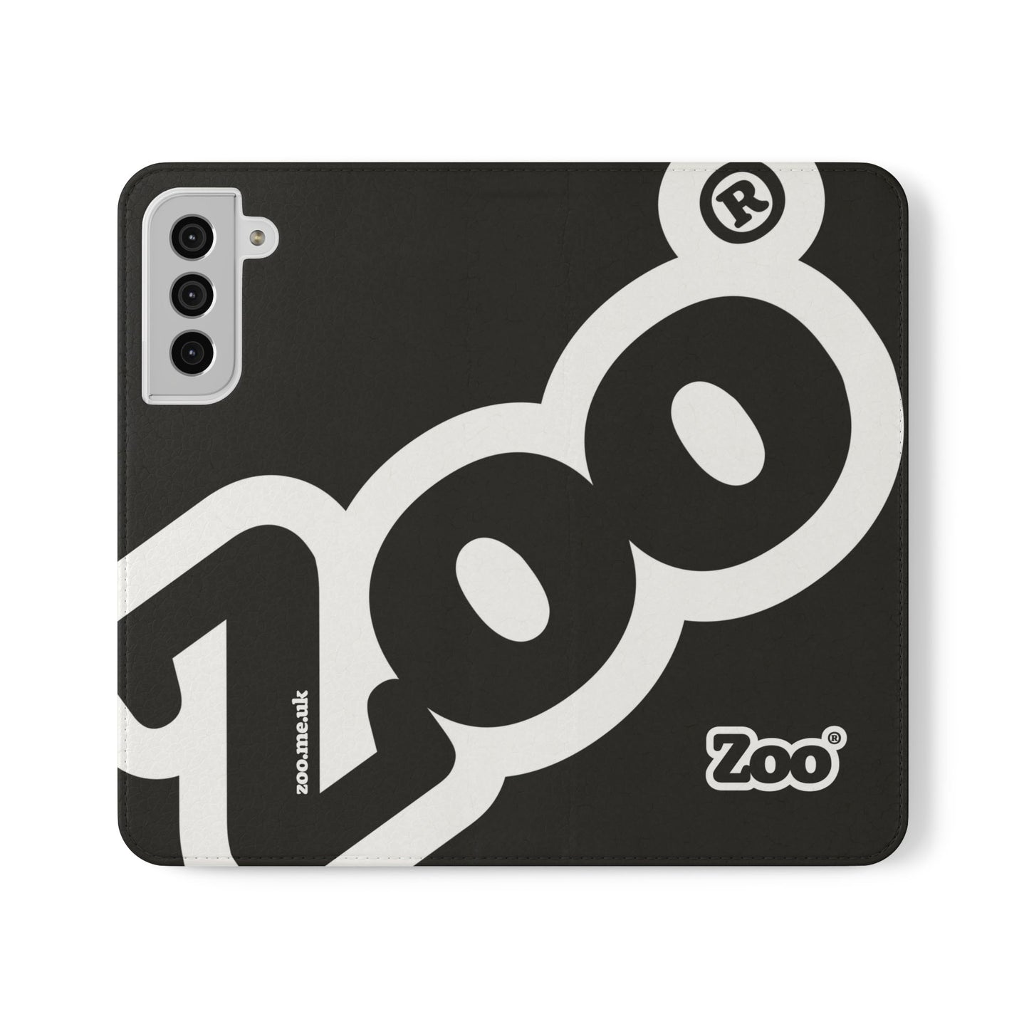 Zoo® Black Flip Case - Phone Wallet with Card Holder