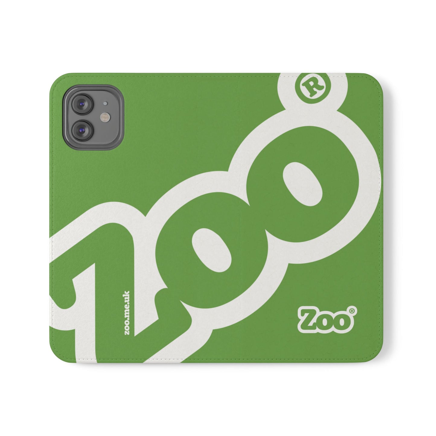 Zoo® Light Green Flip Case - Phone Wallet with Card Holder