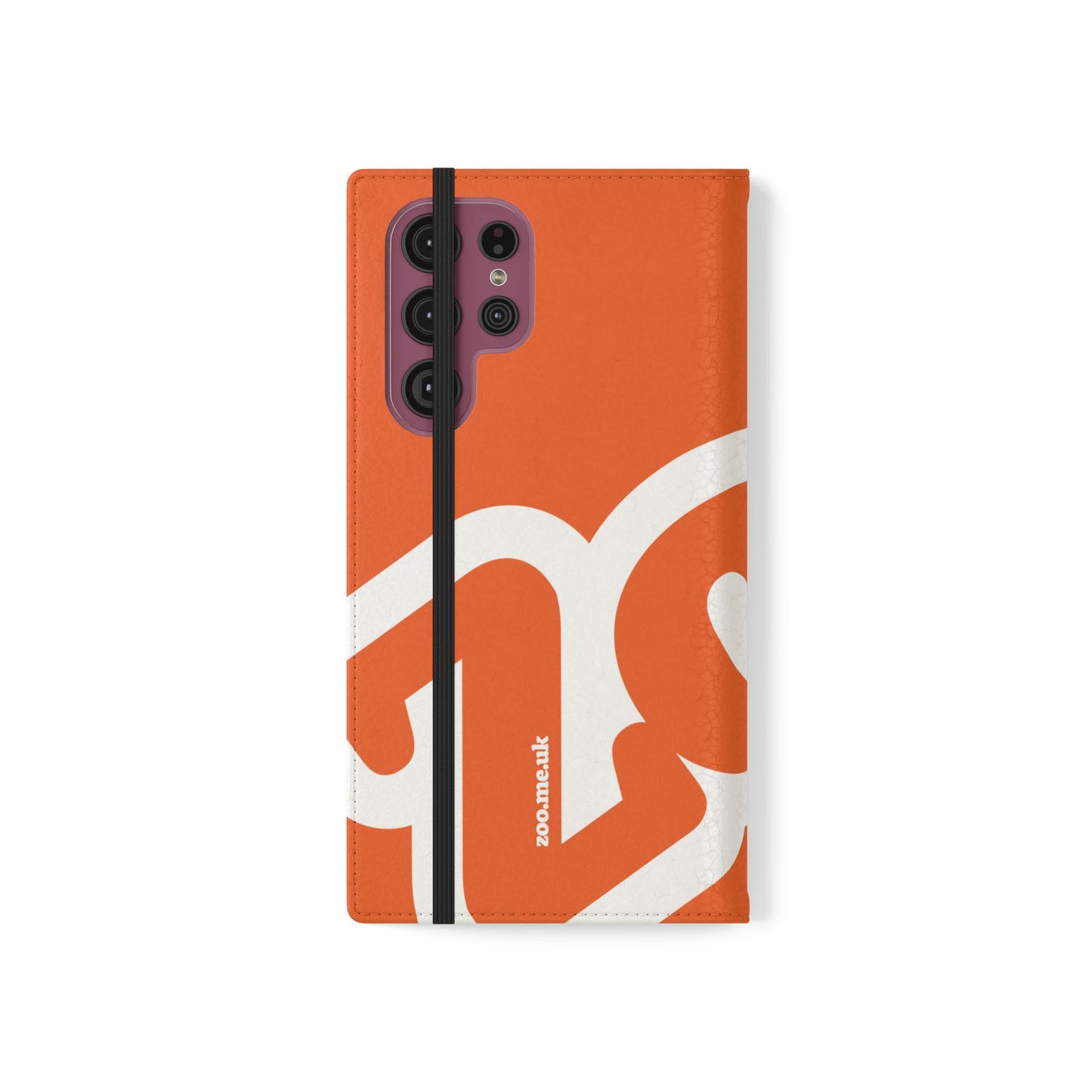 Zoo® Orange Flip Case - Phone Wallet with Card Holder