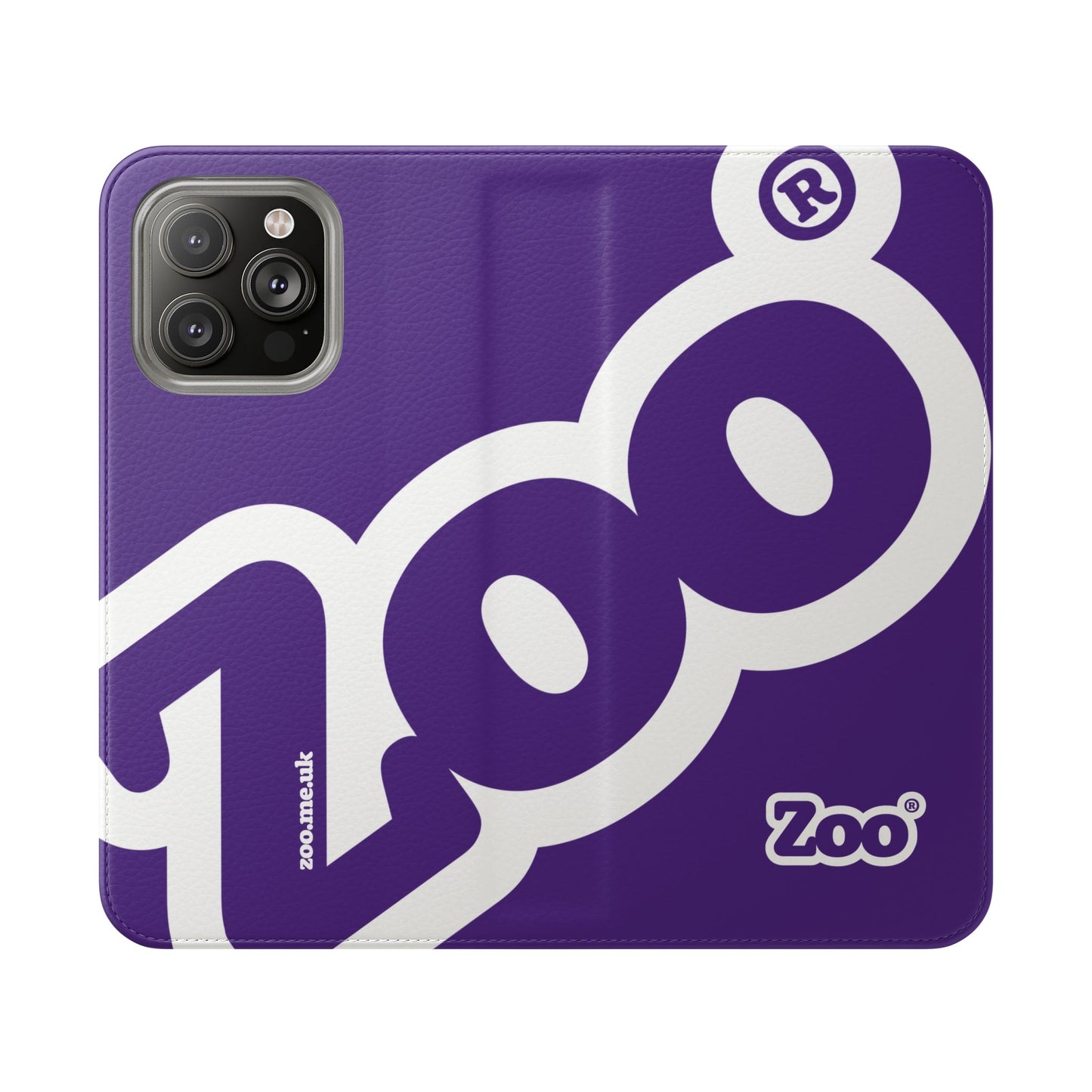 Zoo® Purple Flip Case - Phone Wallet with Card Holder