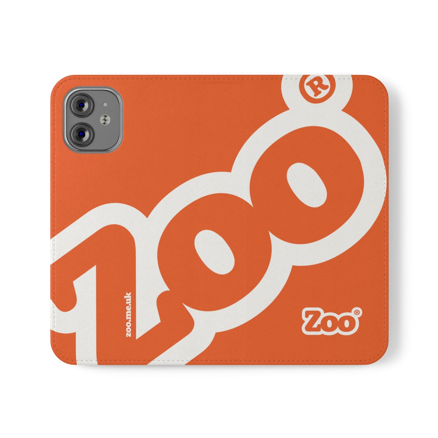 Zoo® Orange Flip Case - Phone Wallet with Card Holder