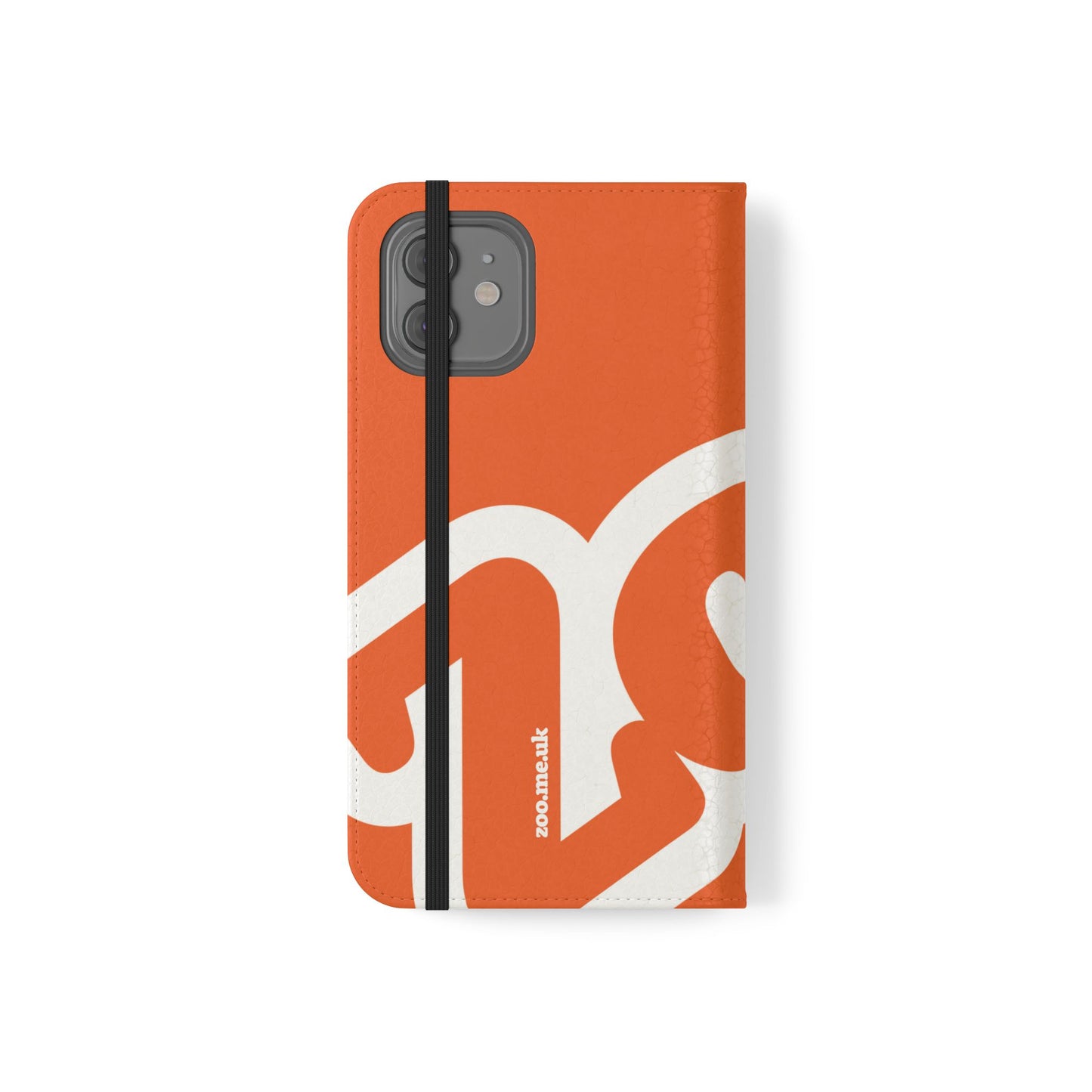 Zoo® Orange Flip Case - Phone Wallet with Card Holder