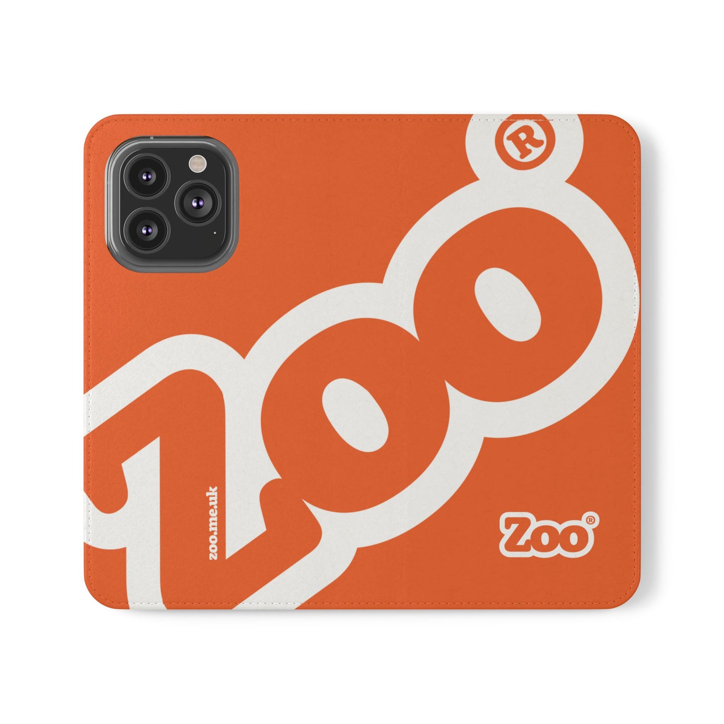 Zoo® Orange Flip Case - Phone Wallet with Card Holder