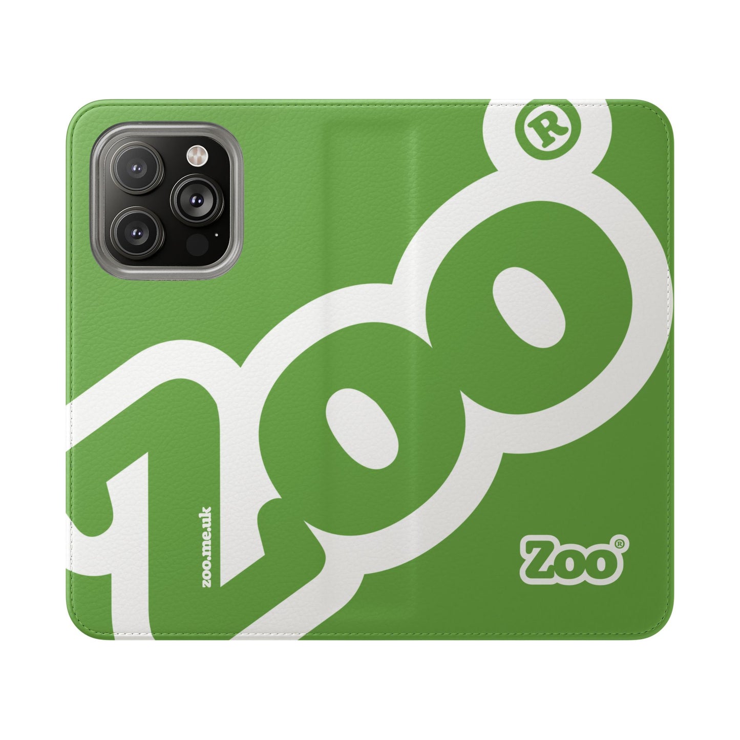Zoo® Light Green Flip Case - Phone Wallet with Card Holder