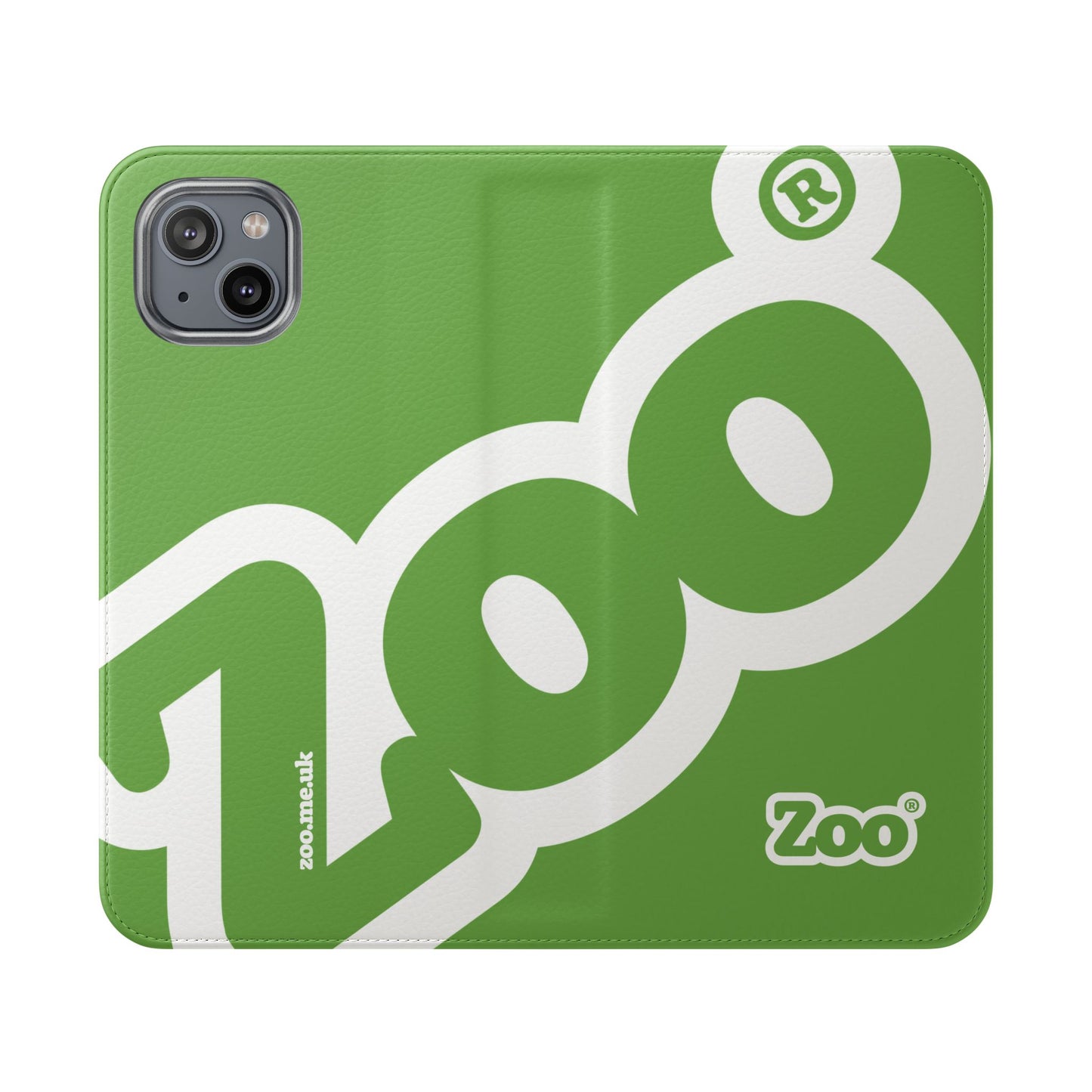 Zoo® Light Green Flip Case - Phone Wallet with Card Holder
