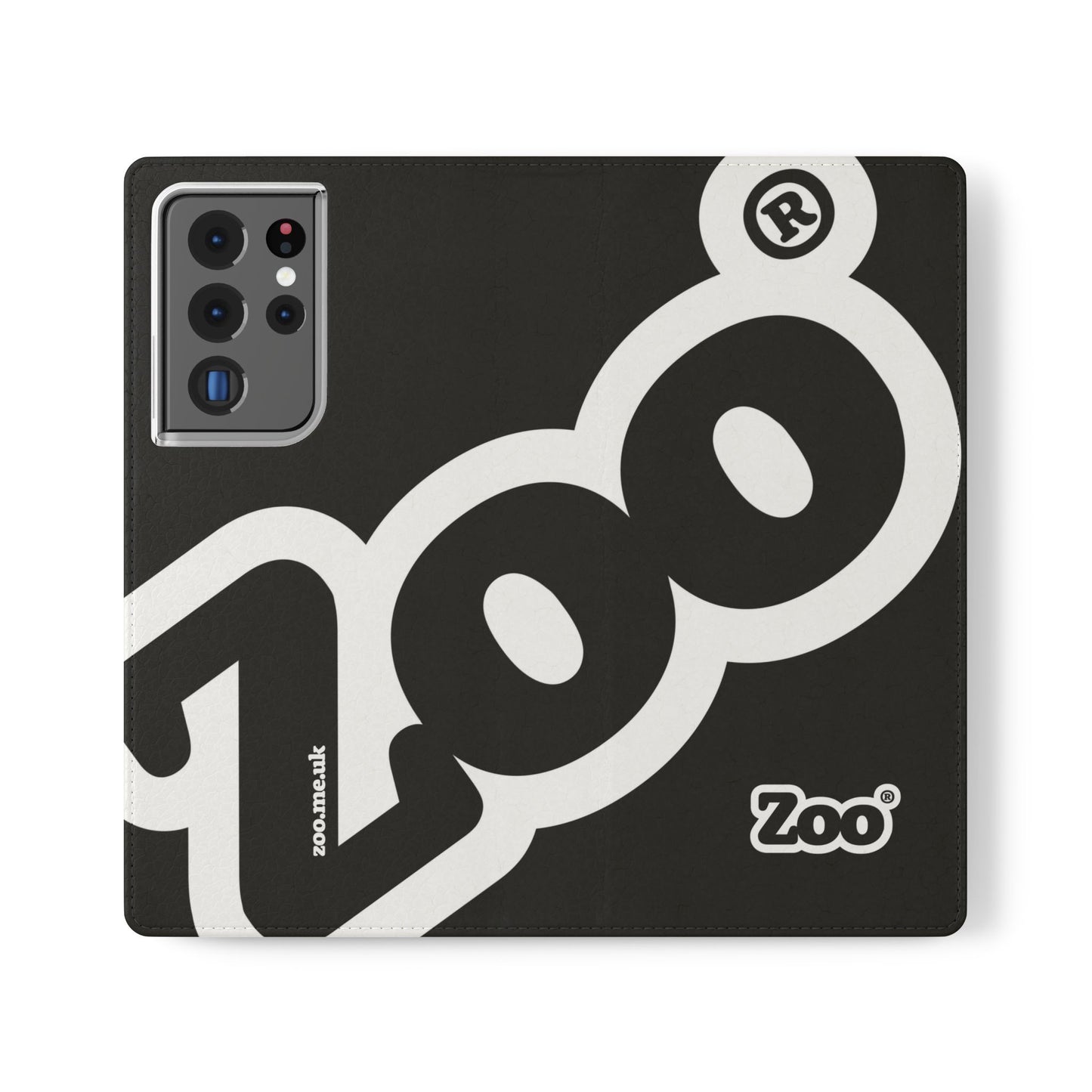 Zoo® Black Flip Case - Phone Wallet with Card Holder