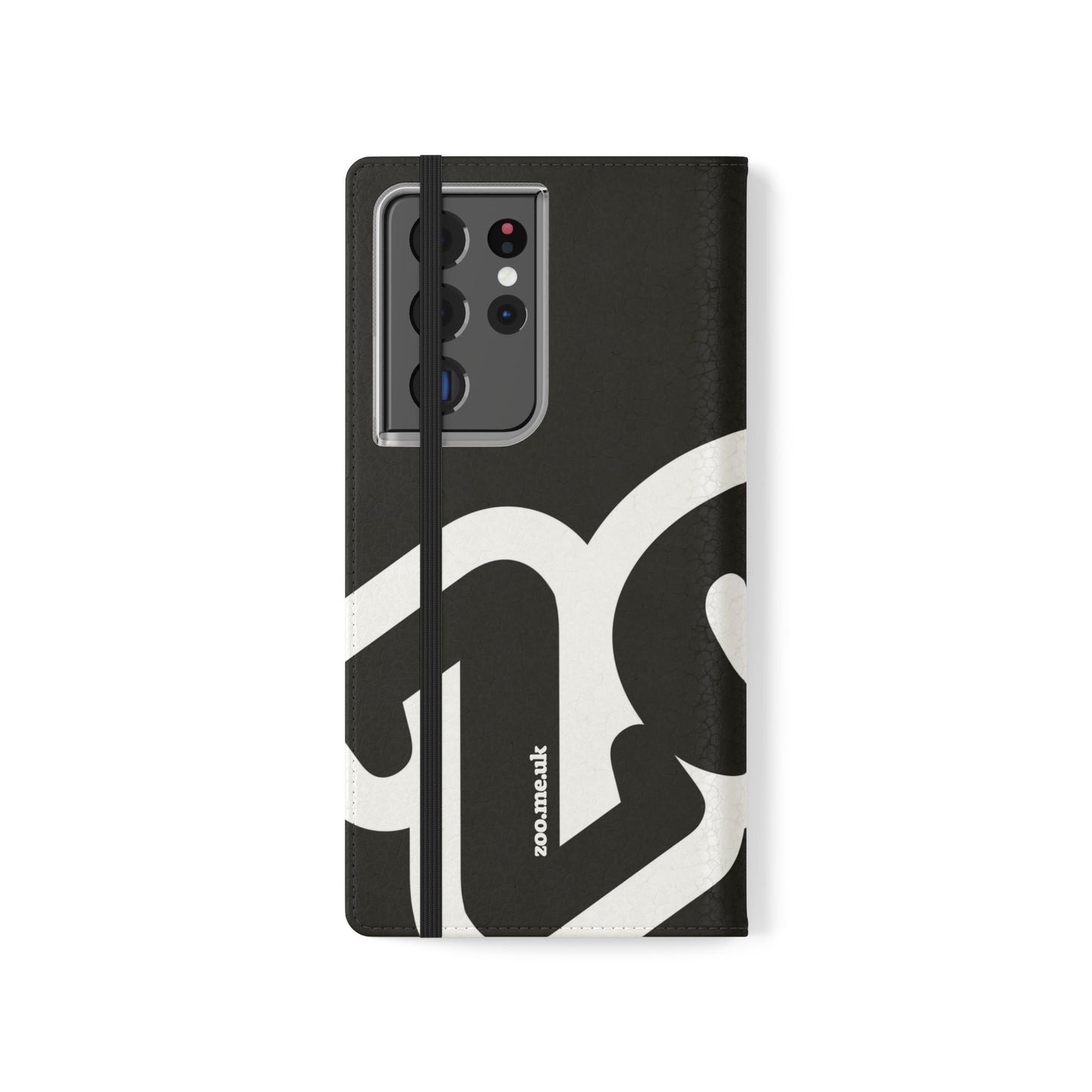 Zoo® Black Flip Case - Phone Wallet with Card Holder