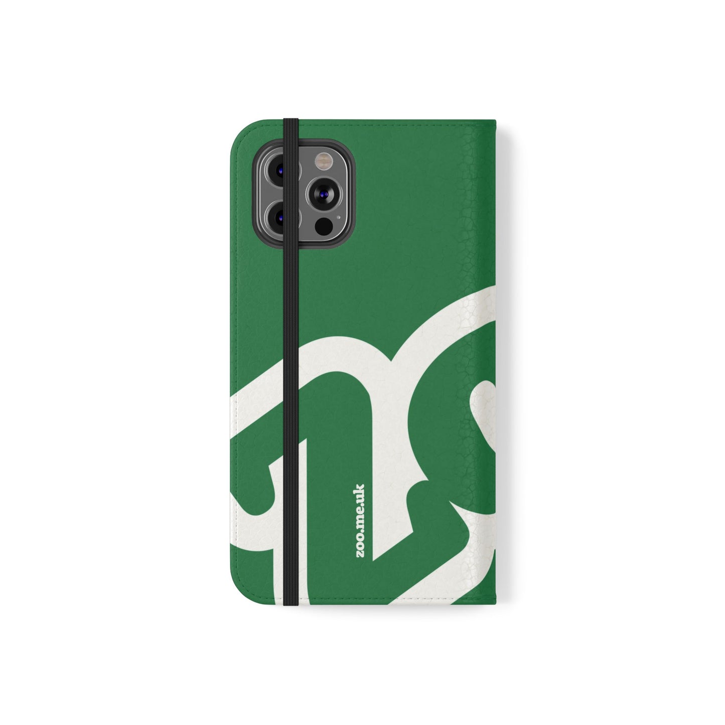 Zoo® Dark Green Flip Case - Phone Wallet with Card Holder