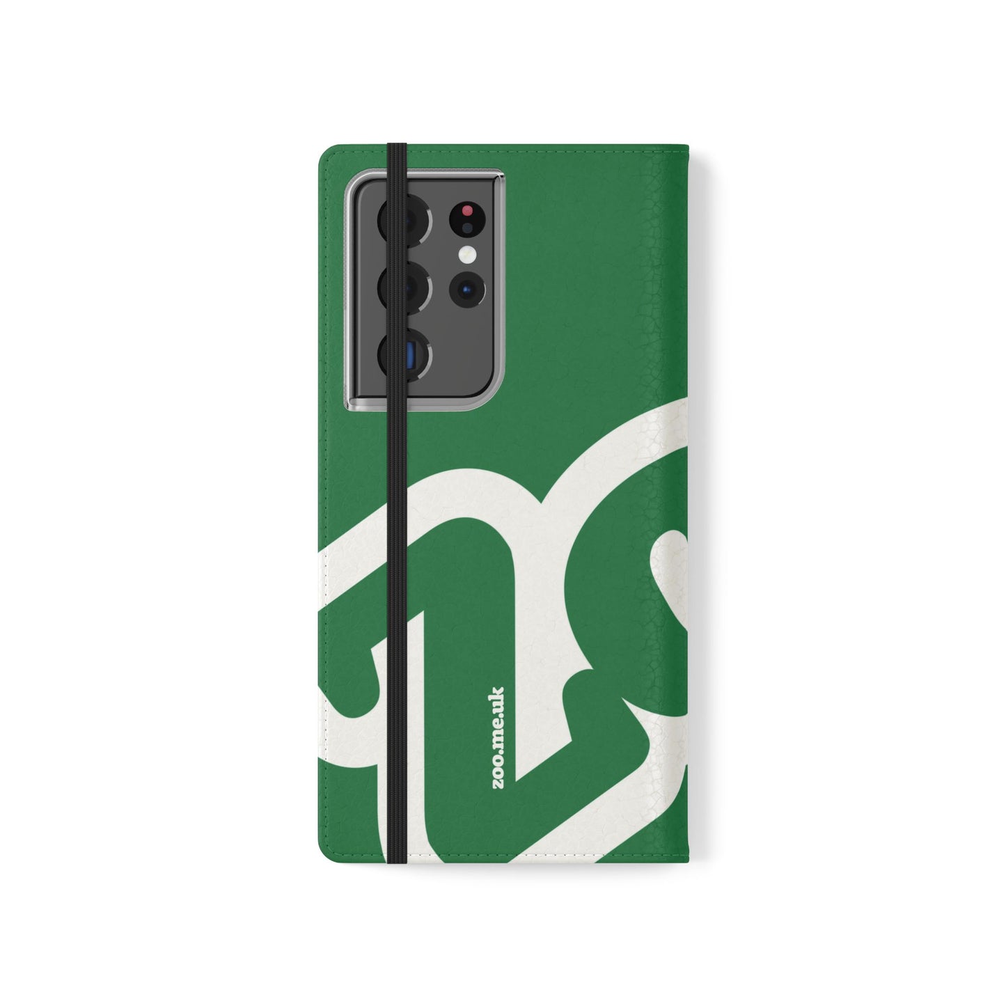 Zoo® Dark Green Flip Case - Phone Wallet with Card Holder