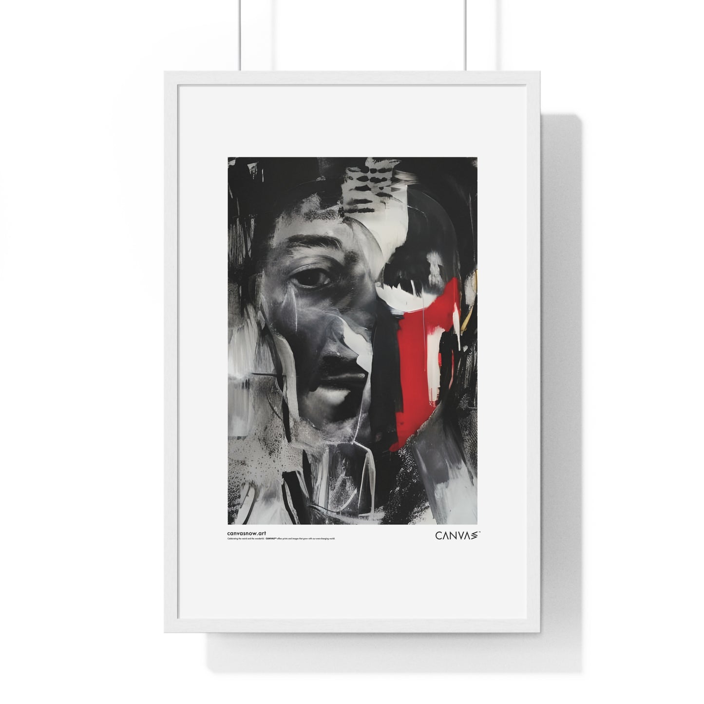 CANVAS™ MAN-BLUR Portrait Framed Poster