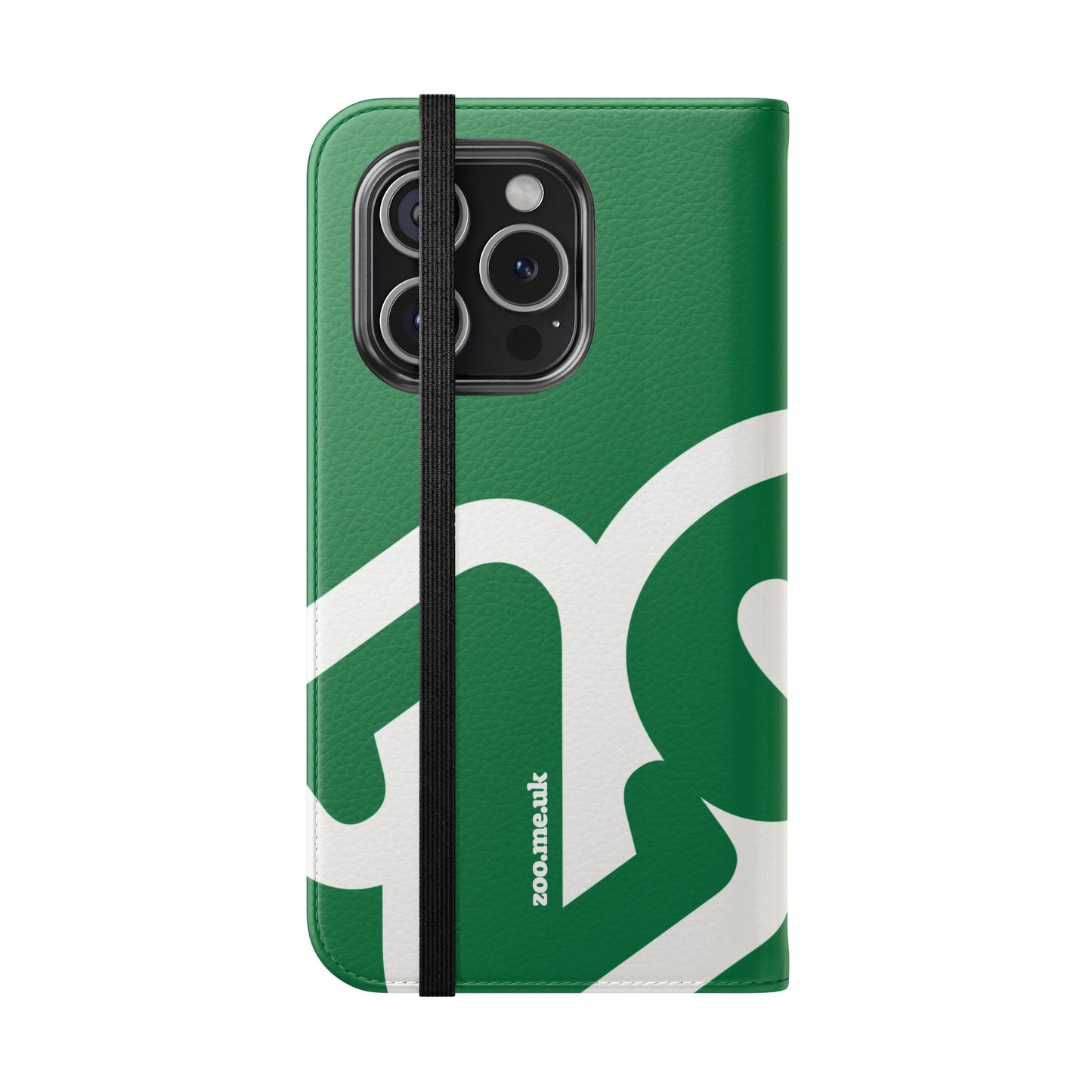 Zoo® Dark Green Flip Case - Phone Wallet with Card Holder