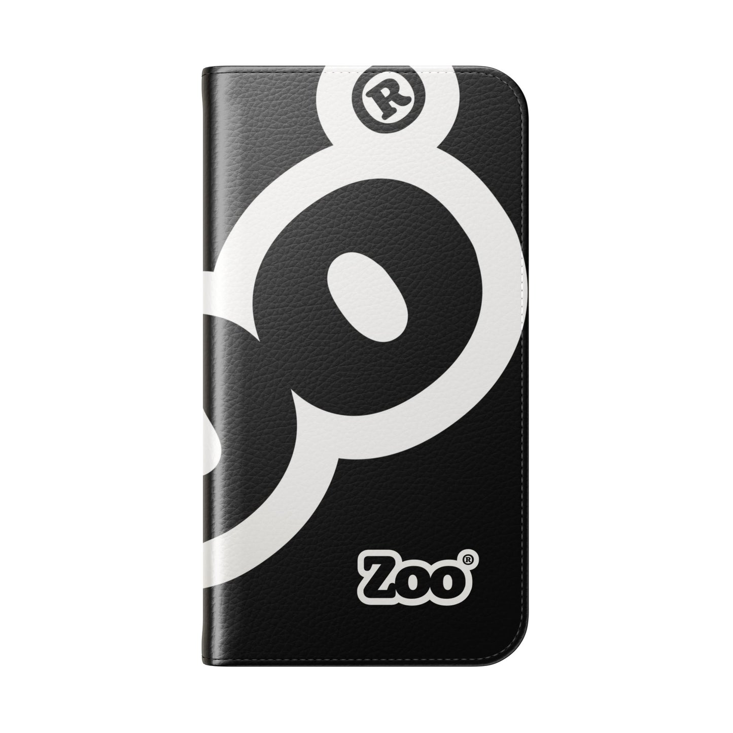 Zoo® Black Flip Case - Phone Wallet with Card Holder