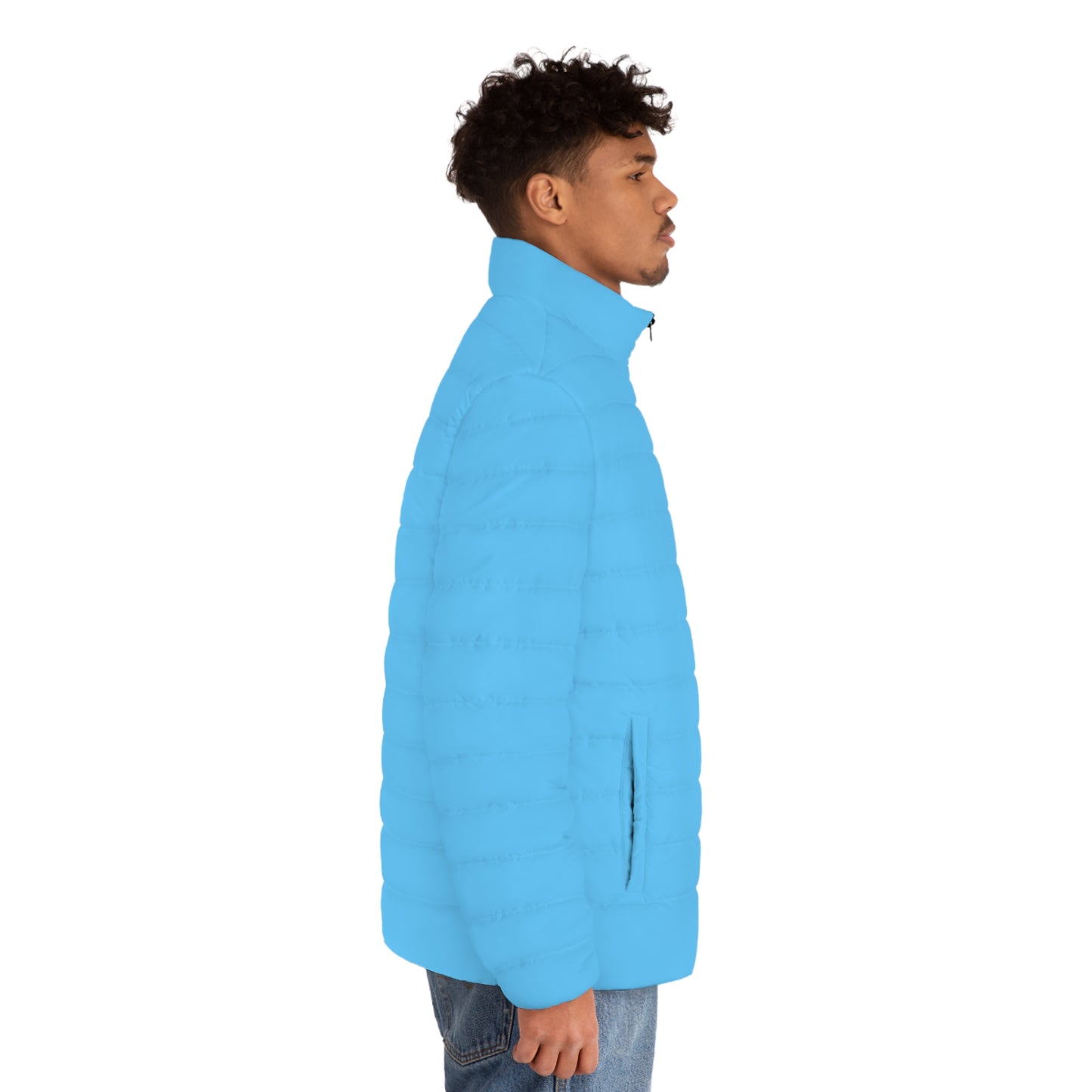 Zoo® Sky Blue - Black with White - Unisex Puffer Jacket