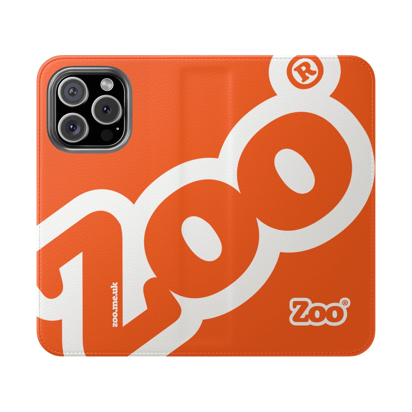 Zoo® Orange Flip Case - Phone Wallet with Card Holder