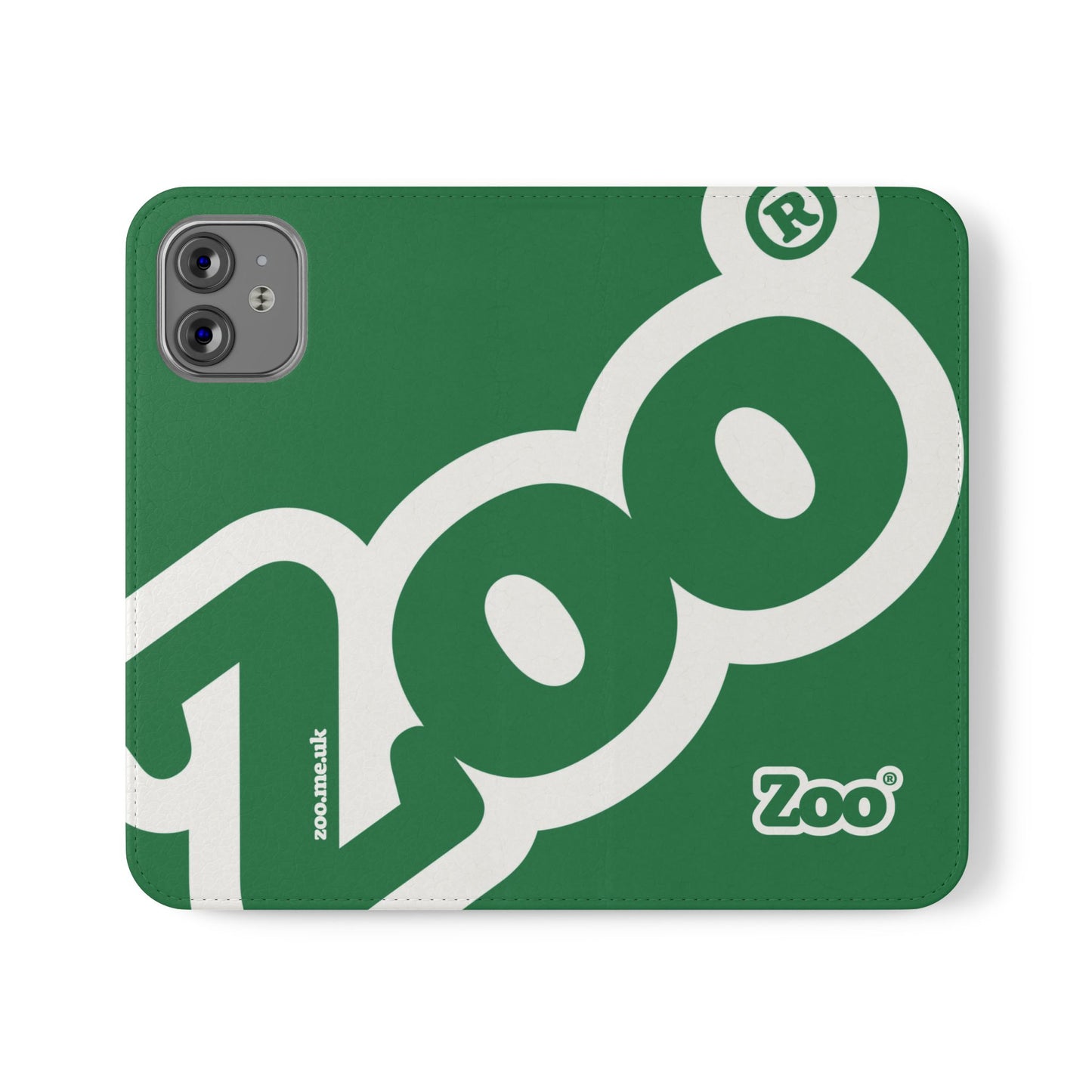 Zoo® Dark Green Flip Case - Phone Wallet with Card Holder
