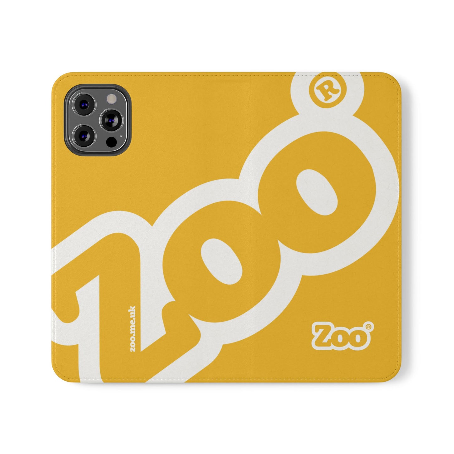 Zoo® Yellow Flip Case - Phone Wallet with Card Holder