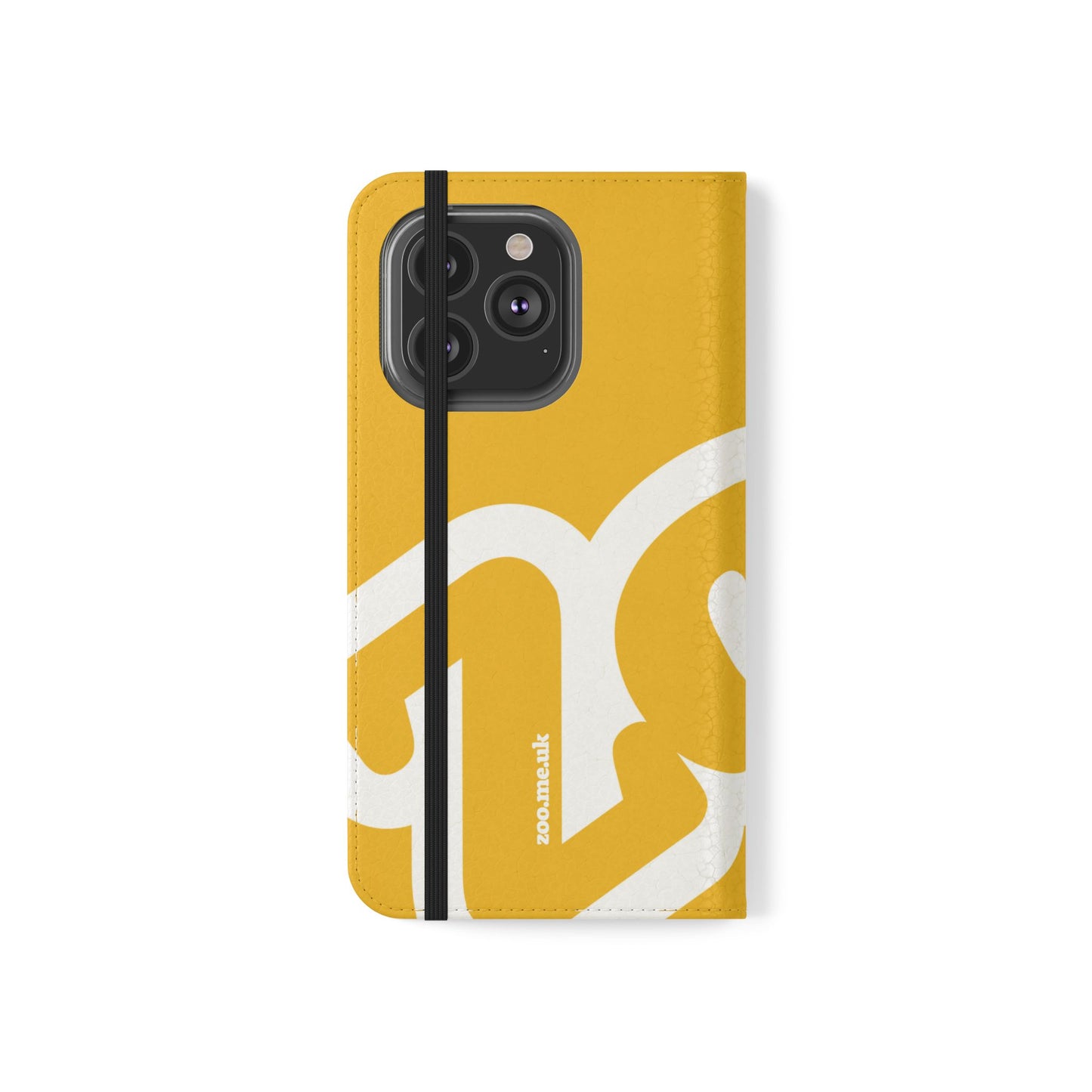 Zoo® Yellow Flip Case - Phone Wallet with Card Holder