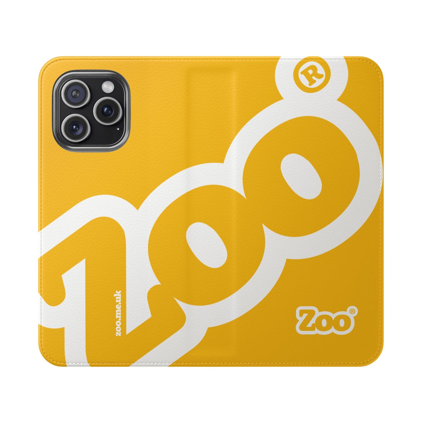 Zoo® Yellow Flip Case - Phone Wallet with Card Holder