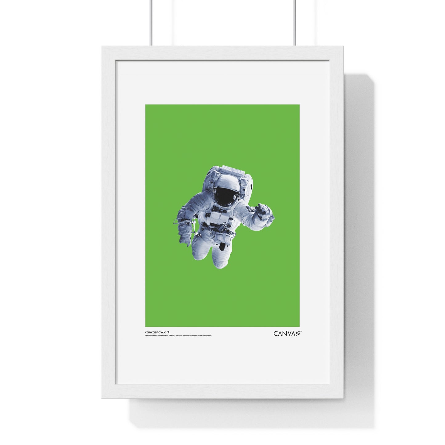 CANVAS™ SPACEMAN-GREENSCREEN Portrait Framed Poster