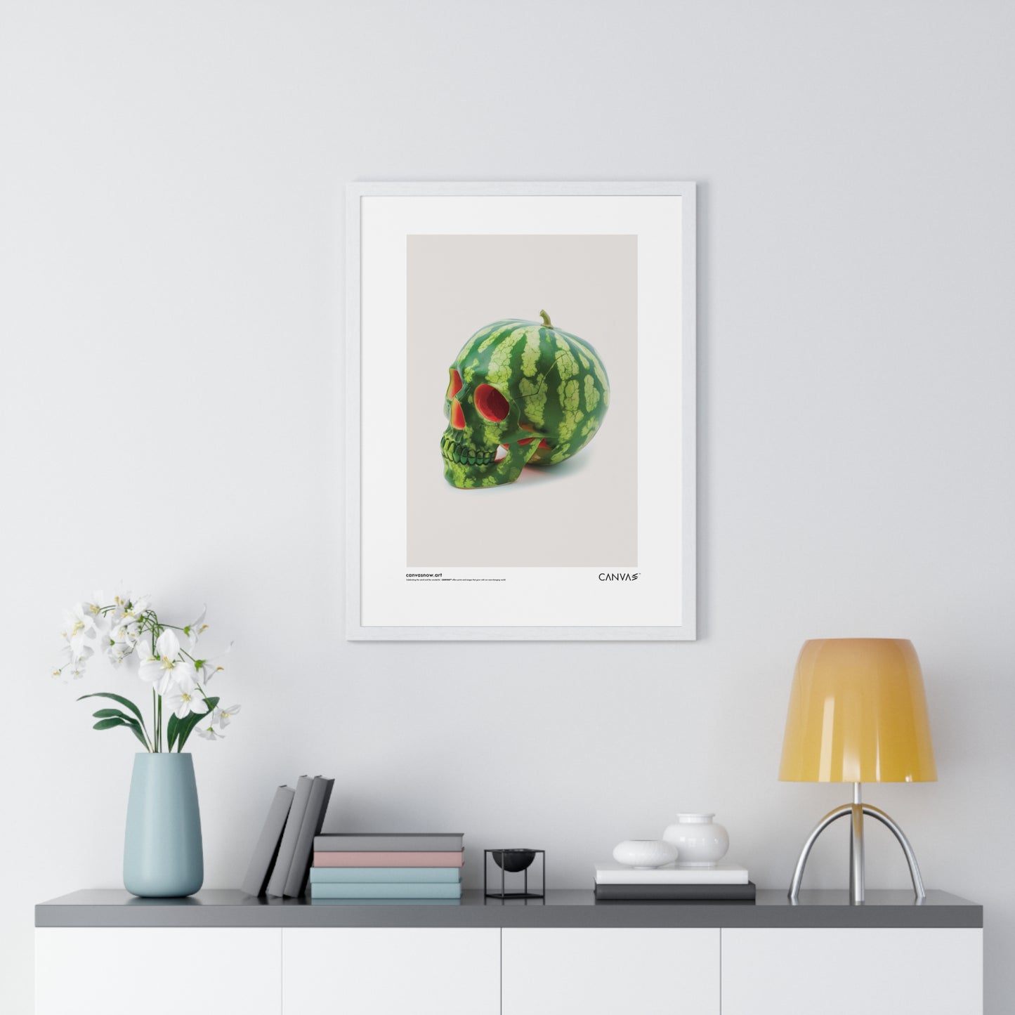 CANVAS™ MELON-SKULL Portrait Framed Poster