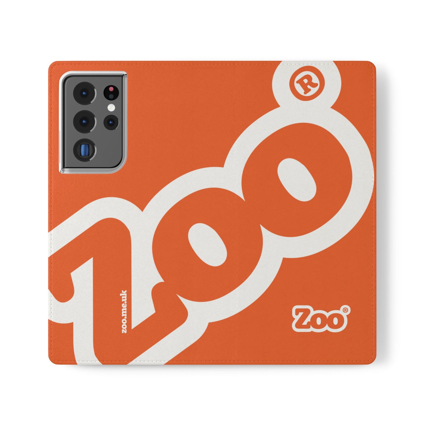 Zoo® Orange Flip Case - Phone Wallet with Card Holder