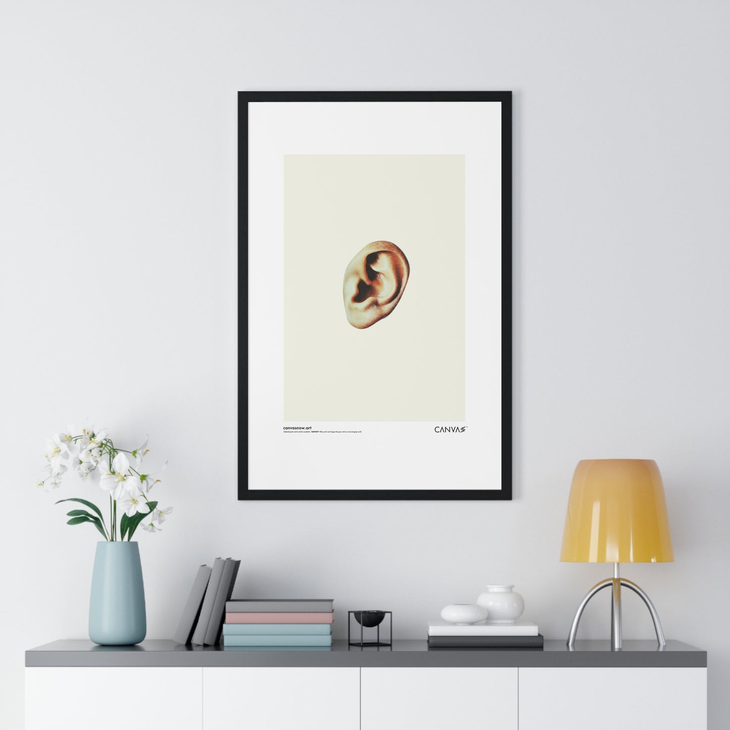 CANVAS™ MISSING-EAR Portrait Framed Poster