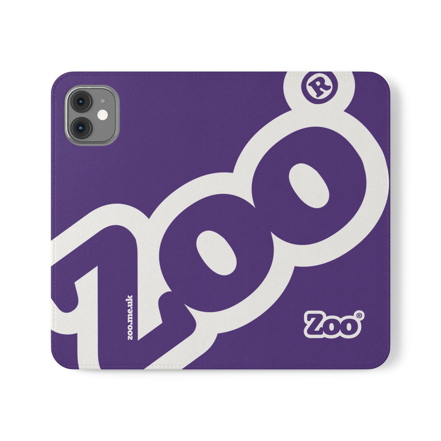 Zoo® Purple Flip Case - Phone Wallet with Card Holder