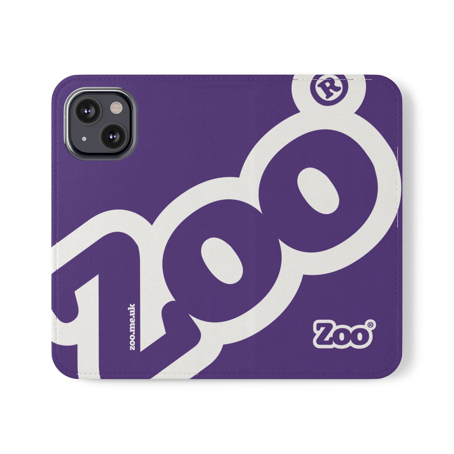 Zoo® Purple Flip Case - Phone Wallet with Card Holder