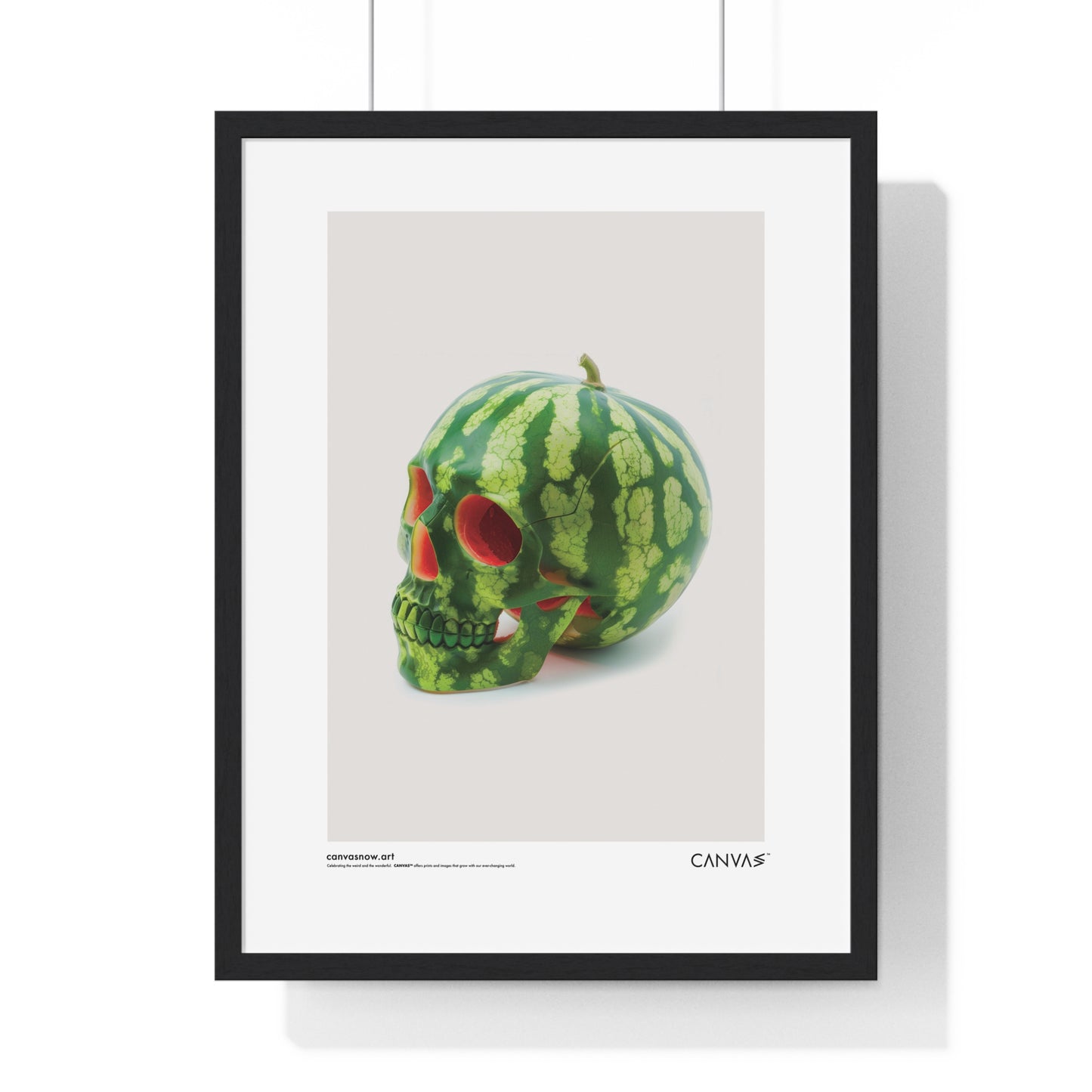 CANVAS™ MELON-SKULL Portrait Framed Poster