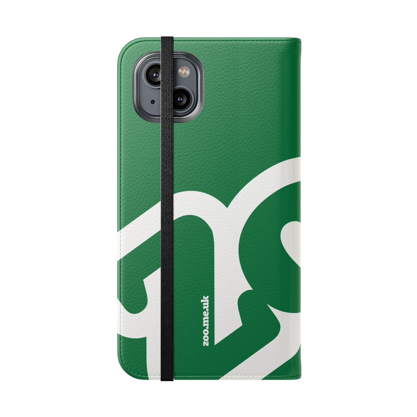 Zoo® Dark Green Flip Case - Phone Wallet with Card Holder
