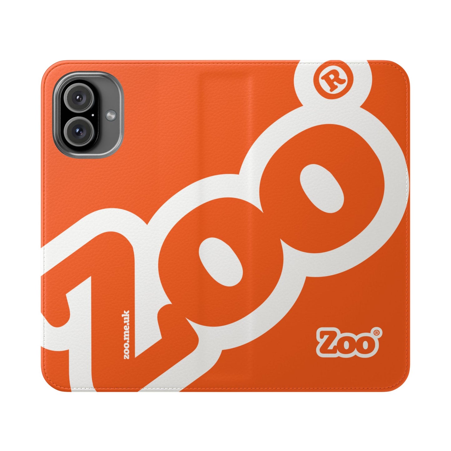 Zoo® Orange Flip Case - Phone Wallet with Card Holder