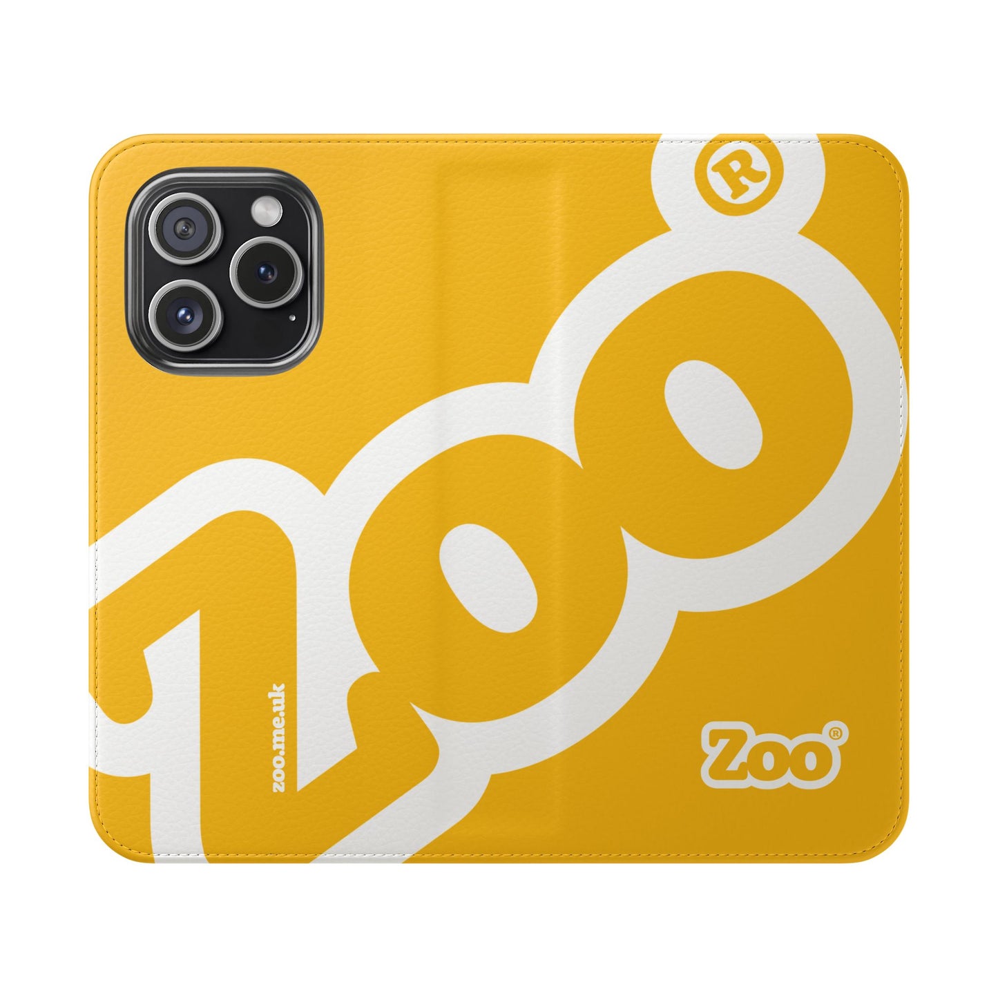 Zoo® Yellow Flip Case - Phone Wallet with Card Holder