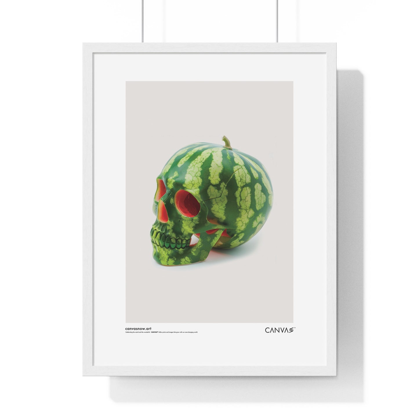 CANVAS™ MELON-SKULL Portrait Framed Poster